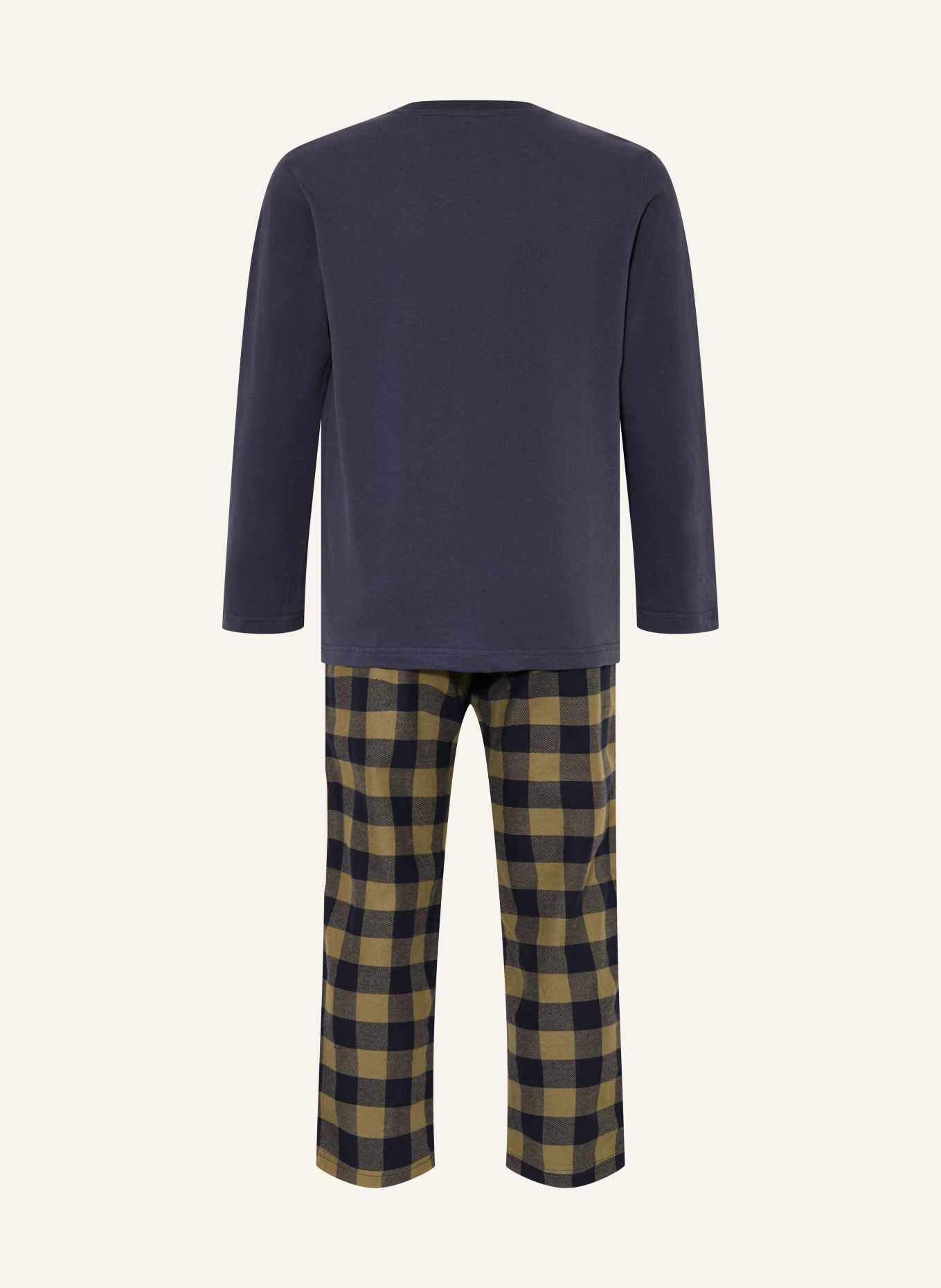 Sanetta Pyjamas: MÖRKBLÅ / OLIVGRÖN