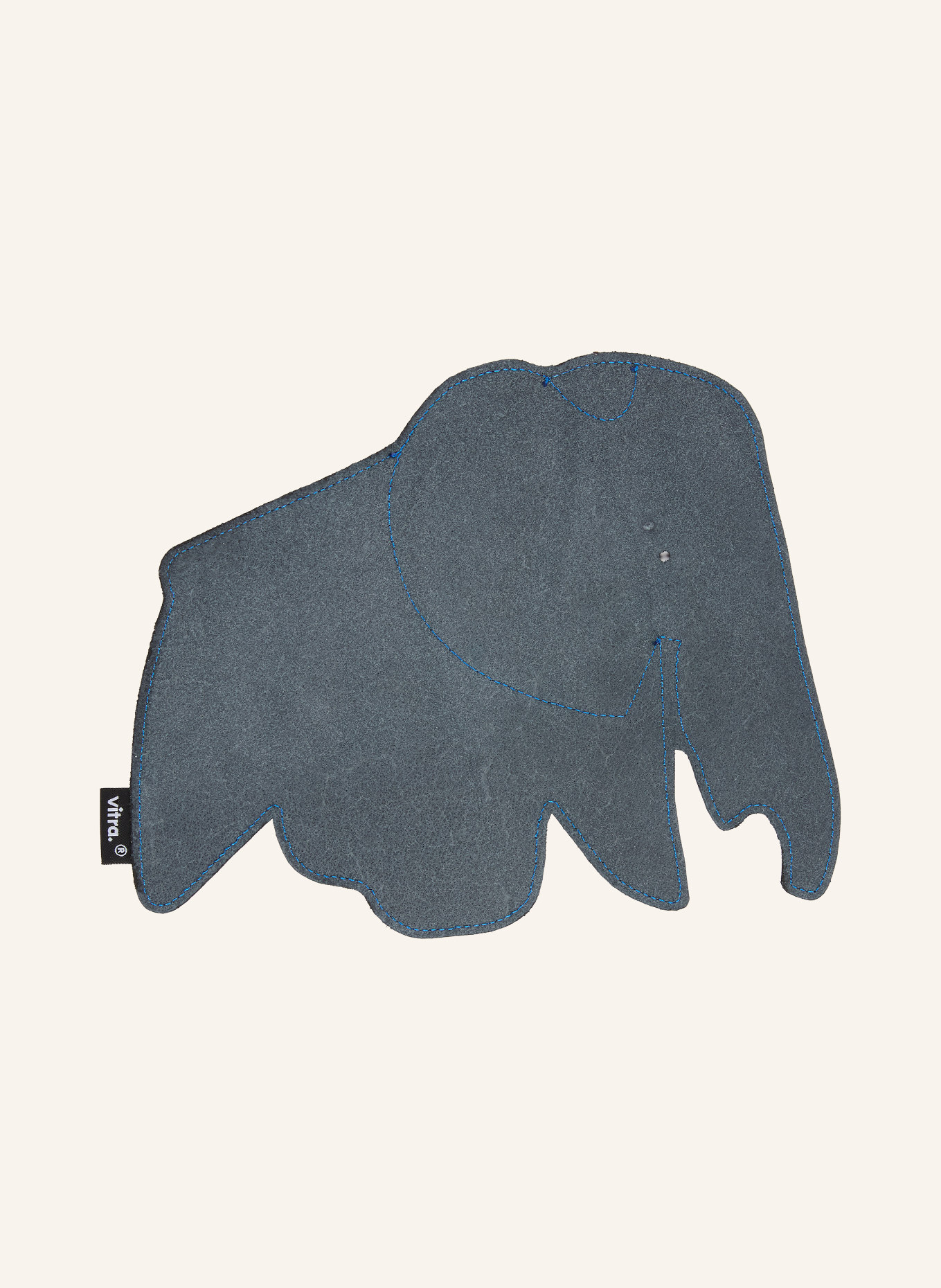 vitra Leren muismat ELEPHANT: DONKERGRIJS / BLAUW