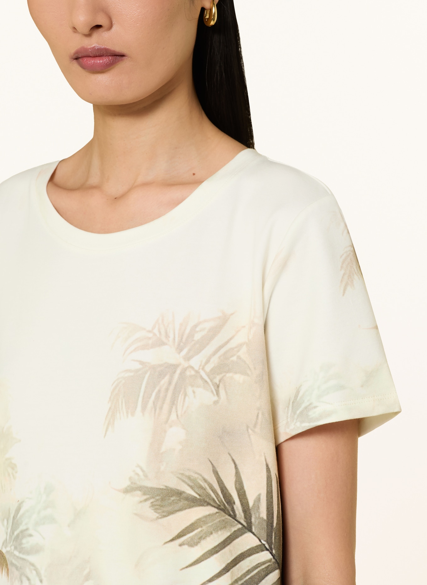monari Rochie din jersey: CREM / VERDE / ALBASTRU DESCHIS