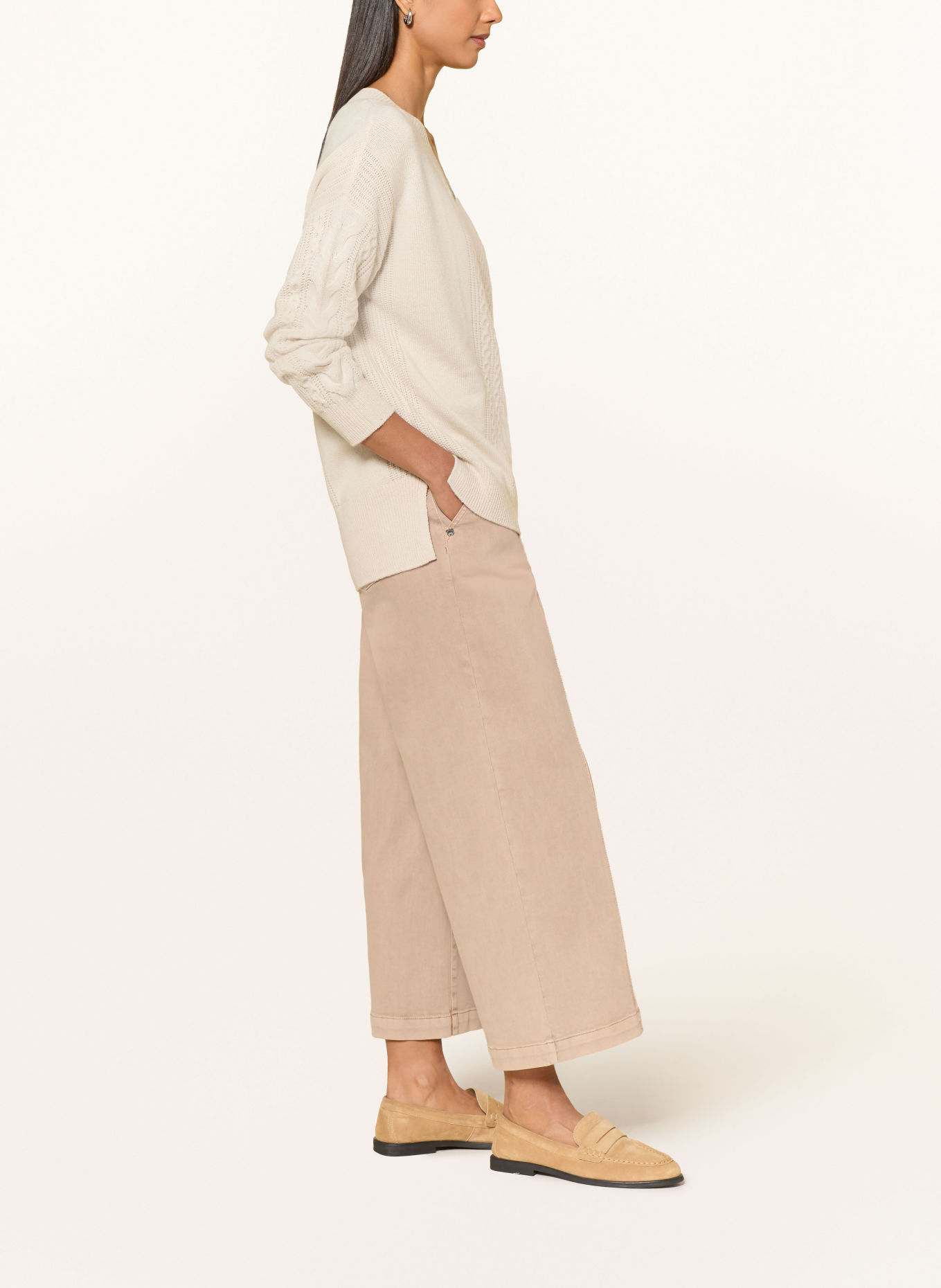 ELENA MIRO Jeans-culotte: 0A2 beige
