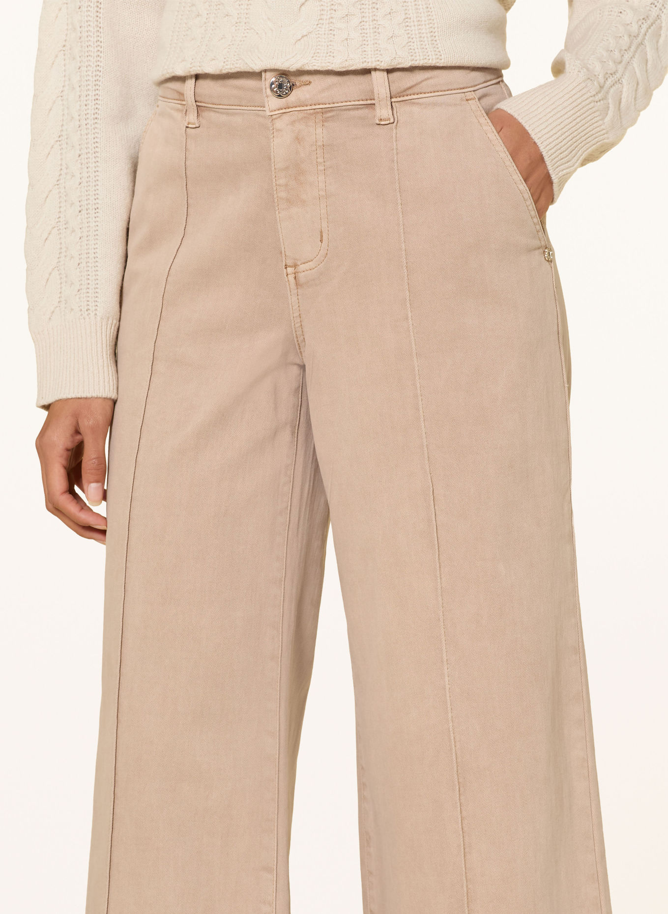 ELENA MIRO Jeans-culotte: 0A2 beige