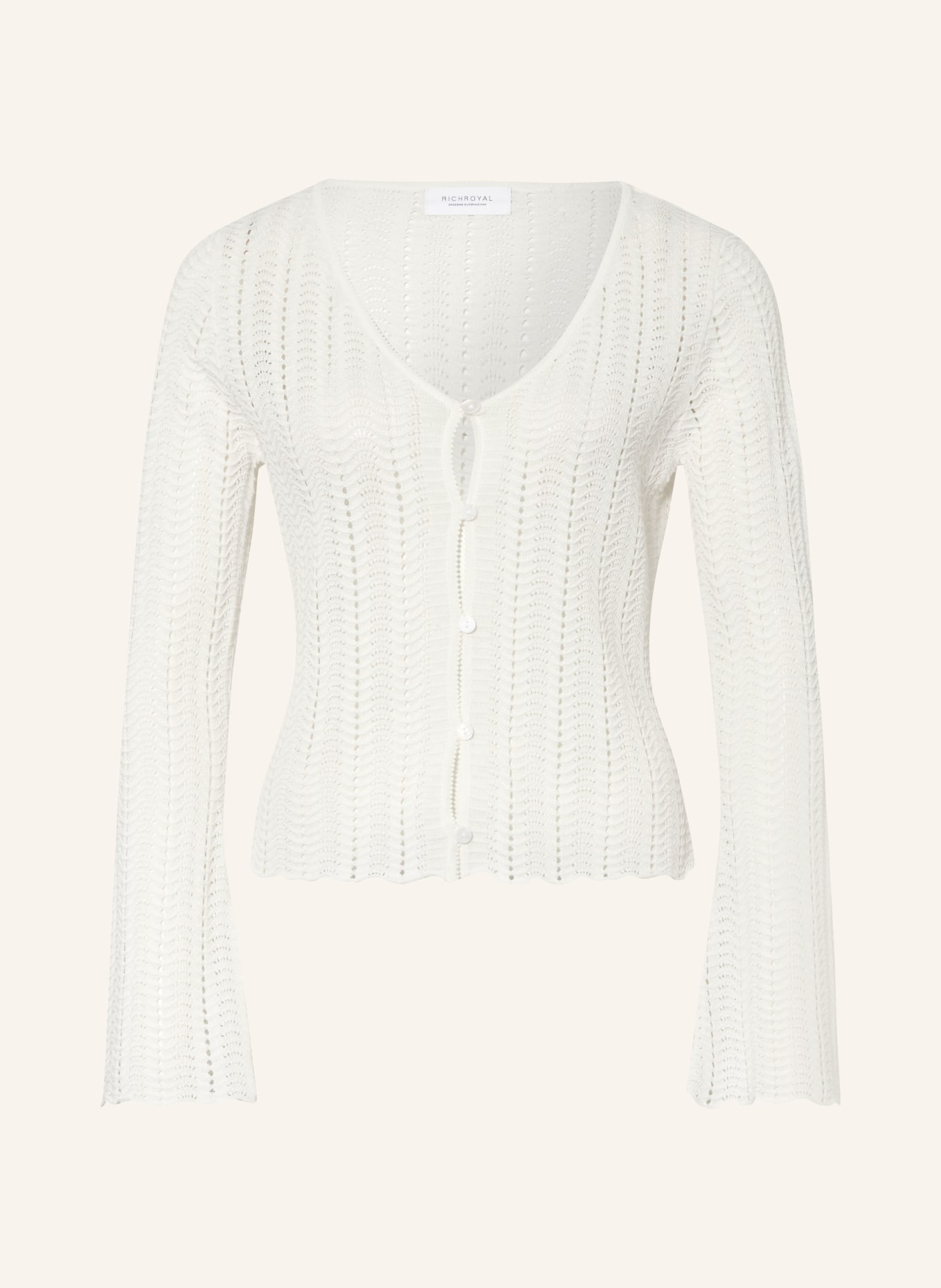 Rich & Royal Strickjacke: WEISS
