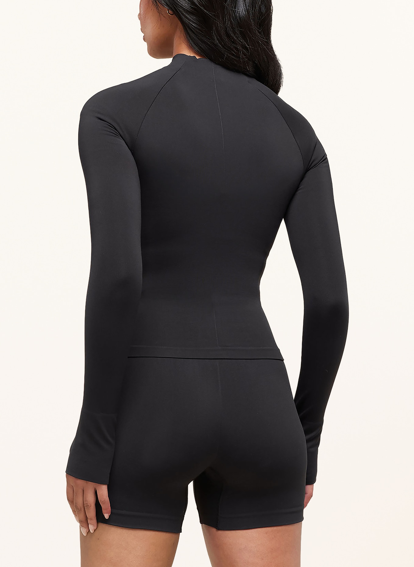 GYMSHARK Trainingsjacke SOFT SCULPT: SCHWARZ
