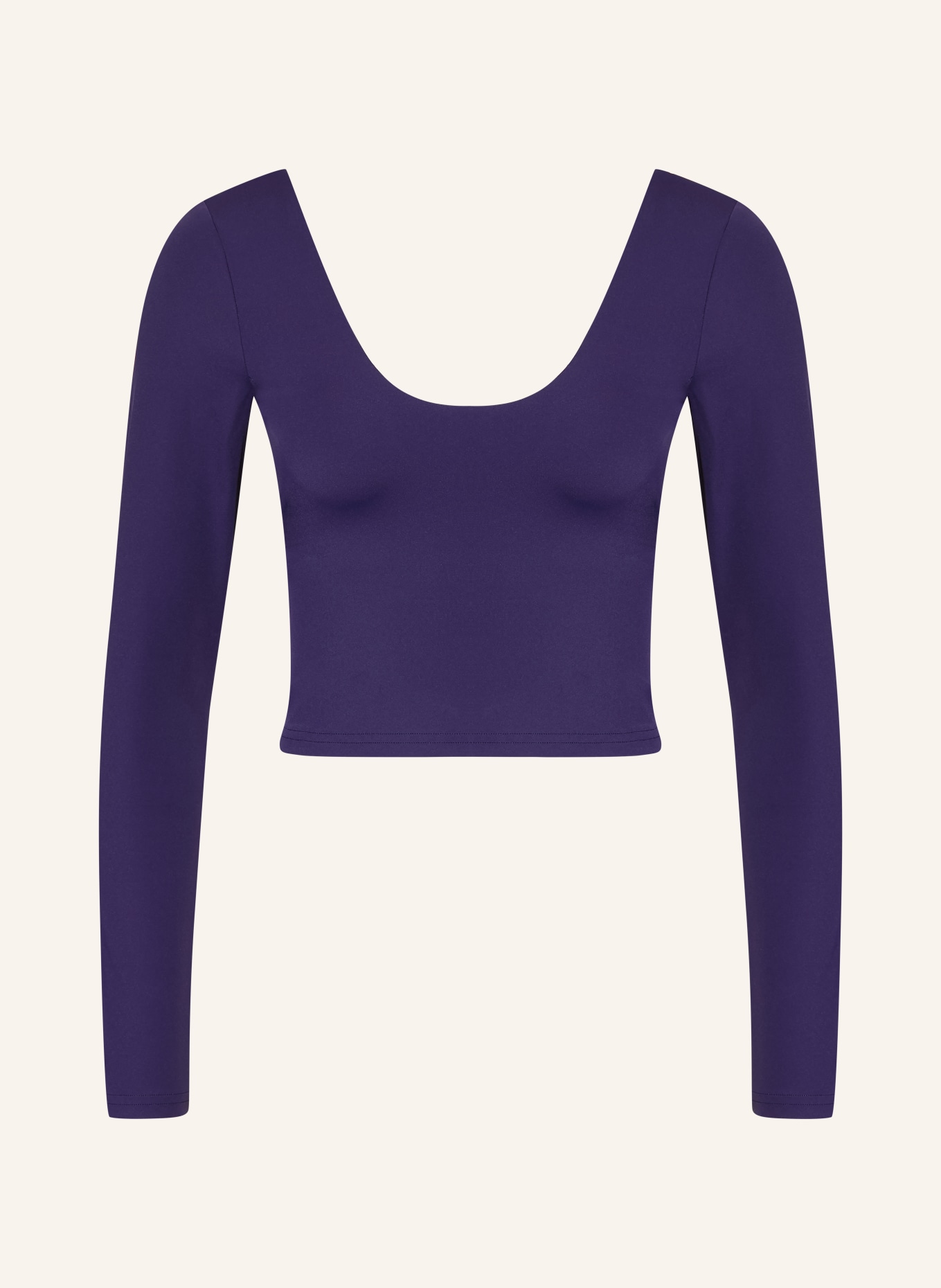 GYMSHARK T-shirt à manches longues CROSSOVER BACK: LILAS FONCÉ