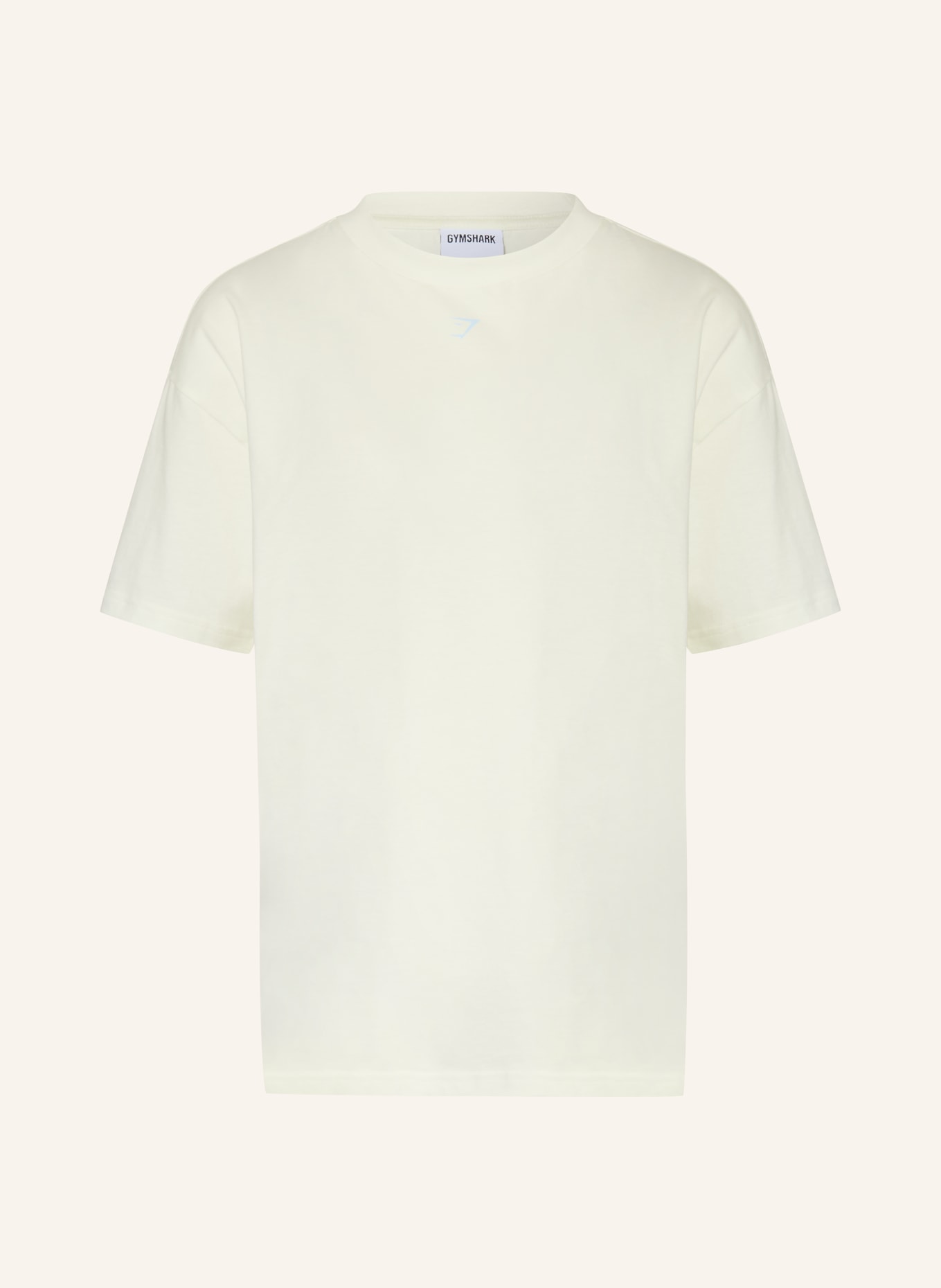 GYMSHARK T-shirt oversize LIFESTYLE CLUB GRAPHIC: BLANC / BLEU CLAIR