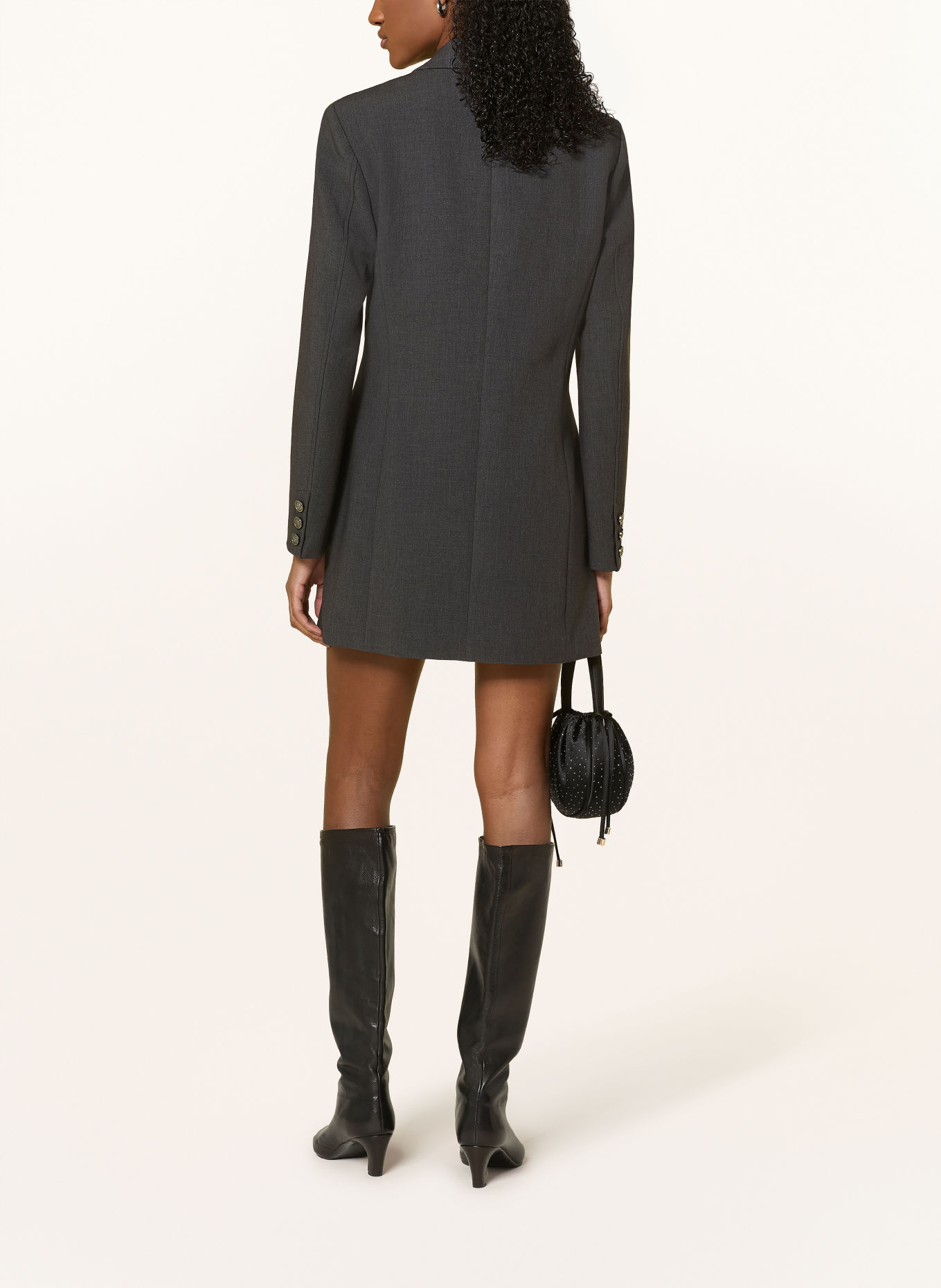 GUESS JOANDRA blazer dress: DARK GRAY