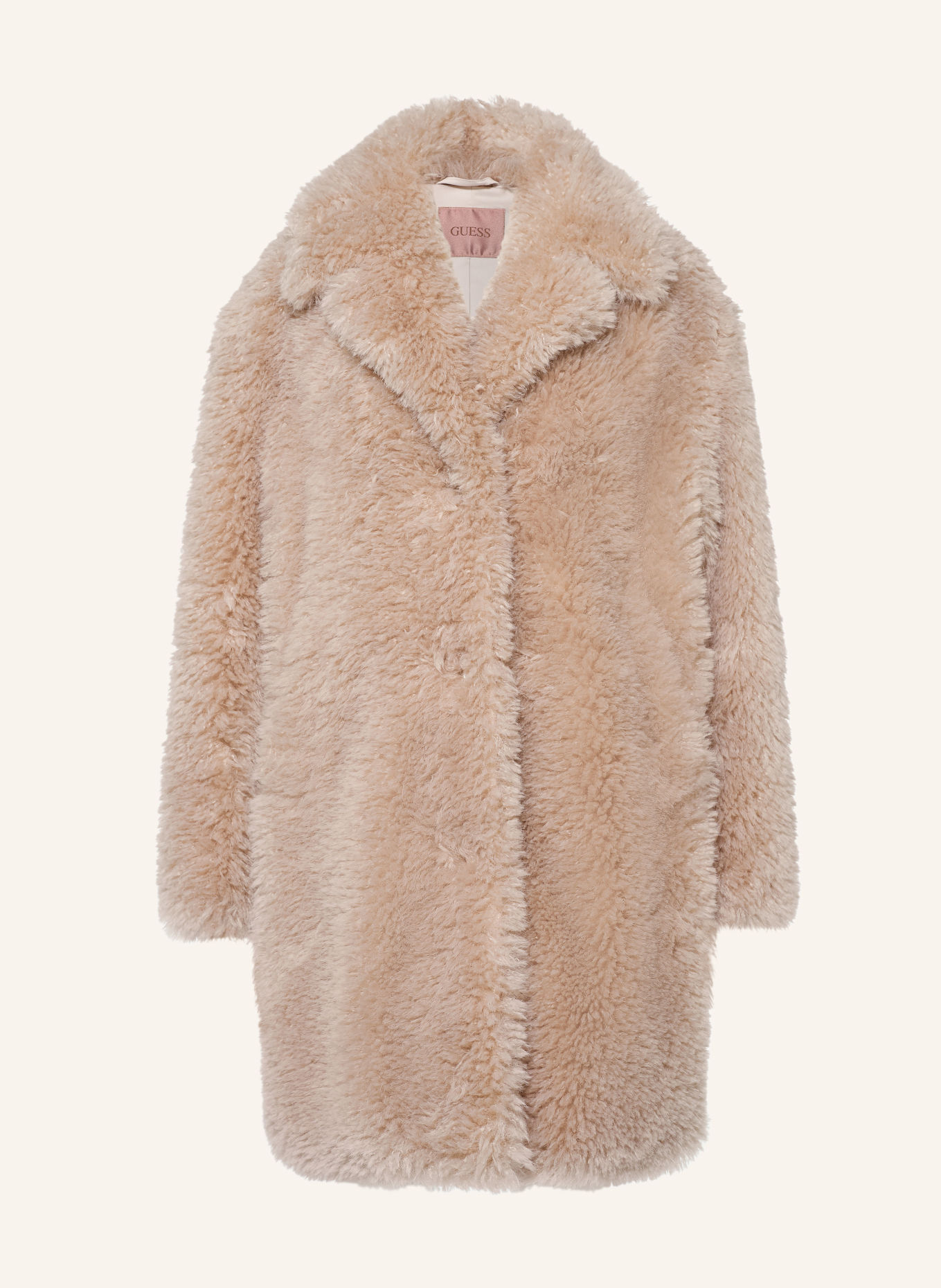 GUESS Kunstfell-Mantel NICOLETTA: BEIGE