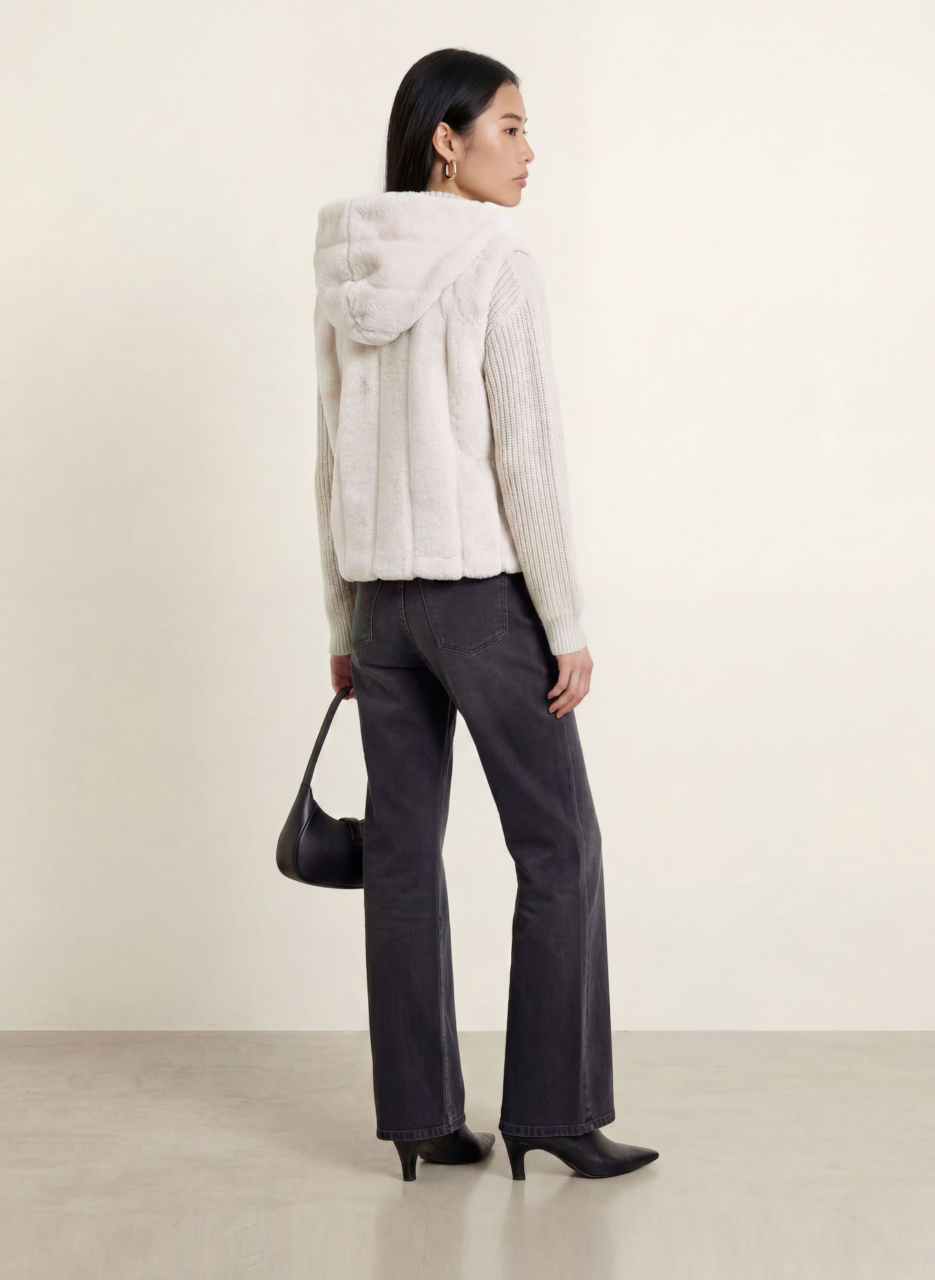 GUESS Kunstfell-Weste SOPHY: ECRU