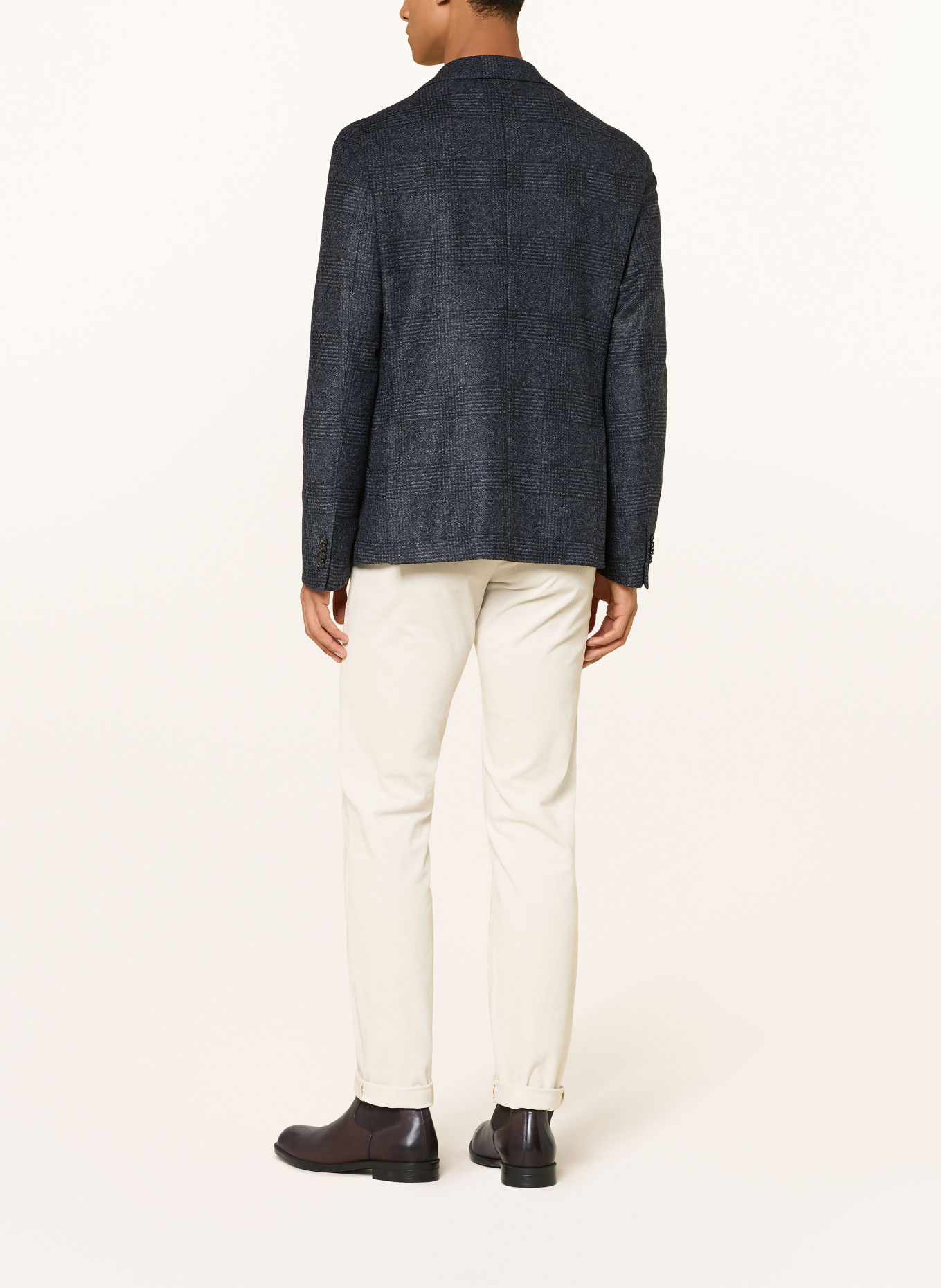 DRESSLER Colbert Regular Fit: DONKERBLAUW / LICHTBLAUW