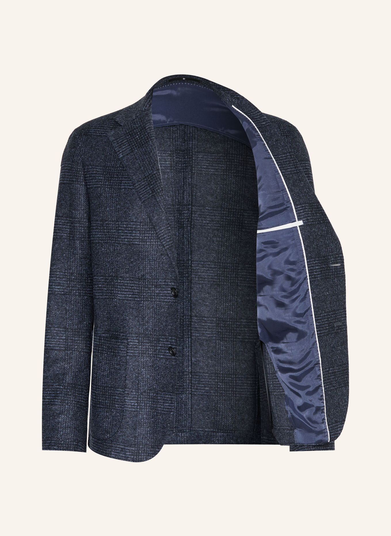 DRESSLER Colbert Regular Fit: DONKERBLAUW / LICHTBLAUW