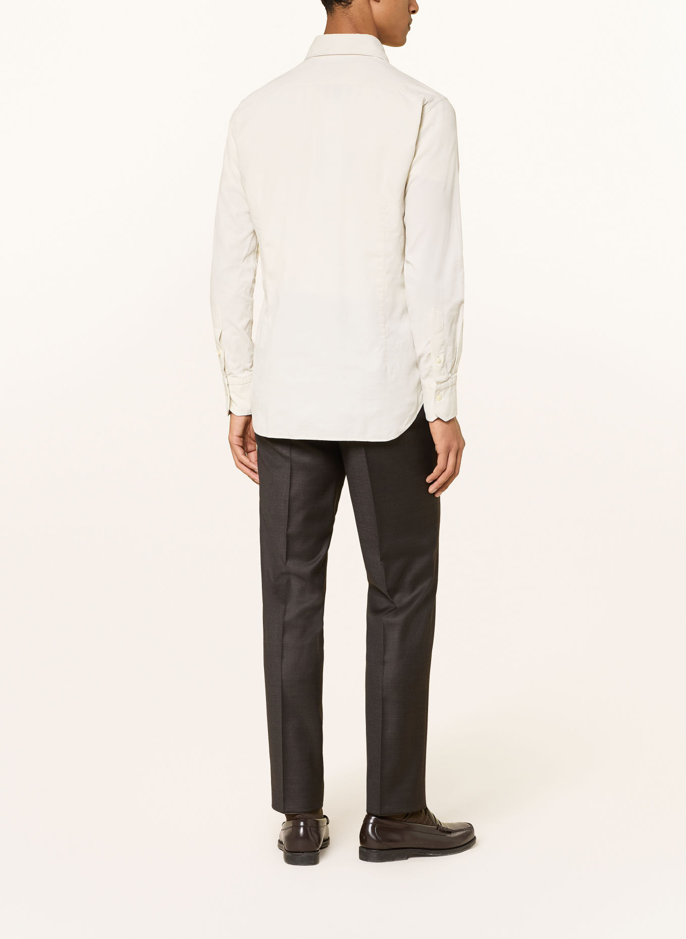 DRESSLER Cordhemd NEAPEX Slim Fit: CREME