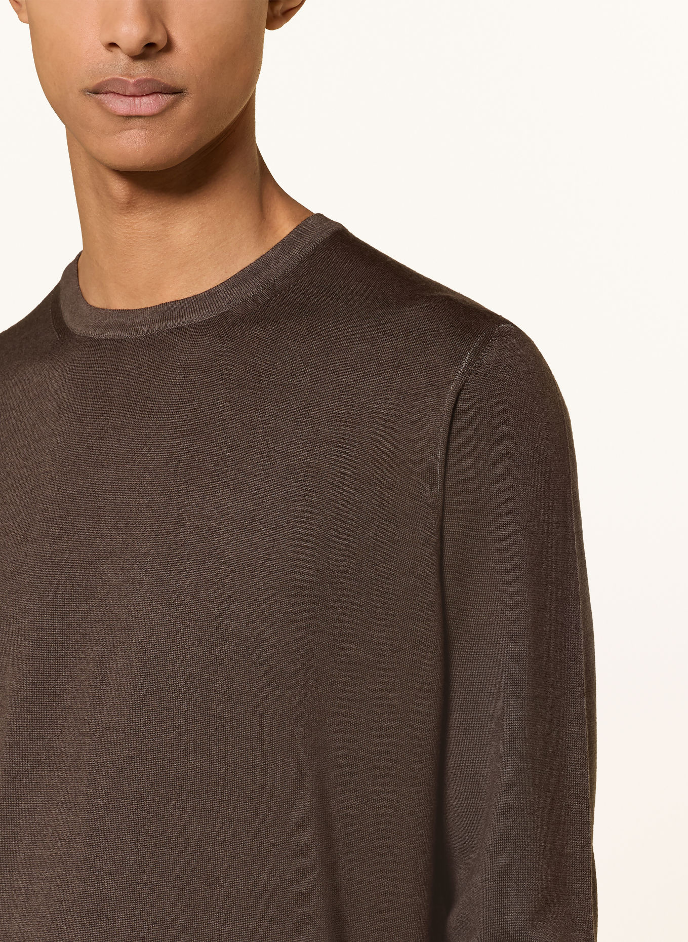 DRESSLER Pullover: DUNKELBRAUN