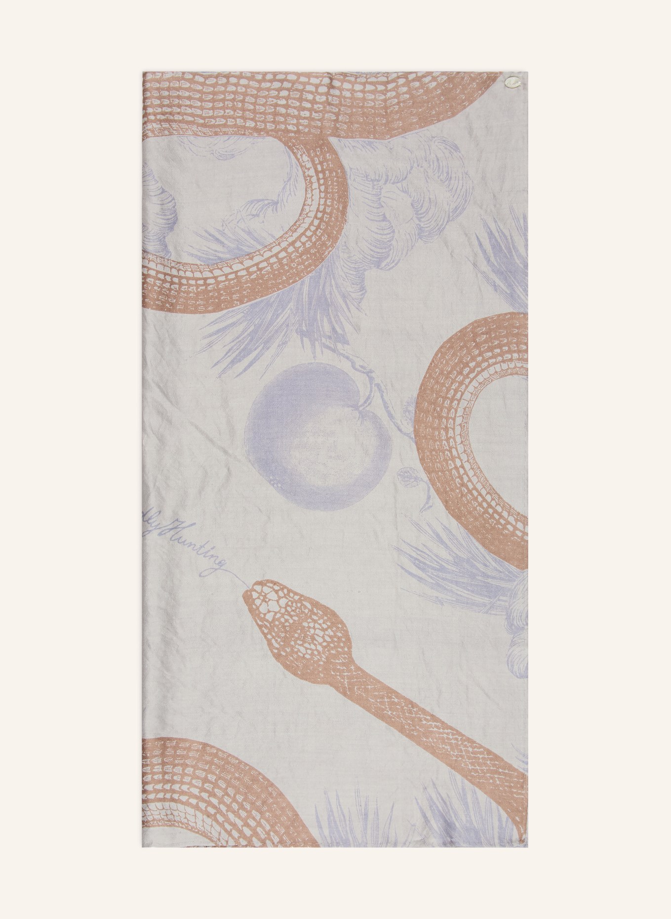 friendly hunting Seidentuch: BLAUGRAU / TAUPE / HELLBLAU