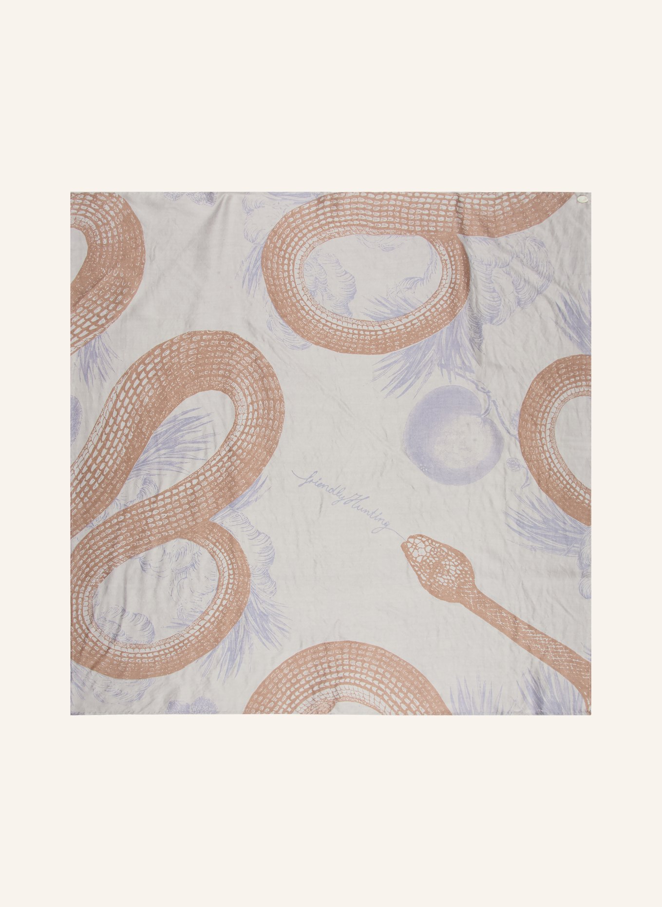 friendly hunting Seidentuch: BLAUGRAU / TAUPE / HELLBLAU