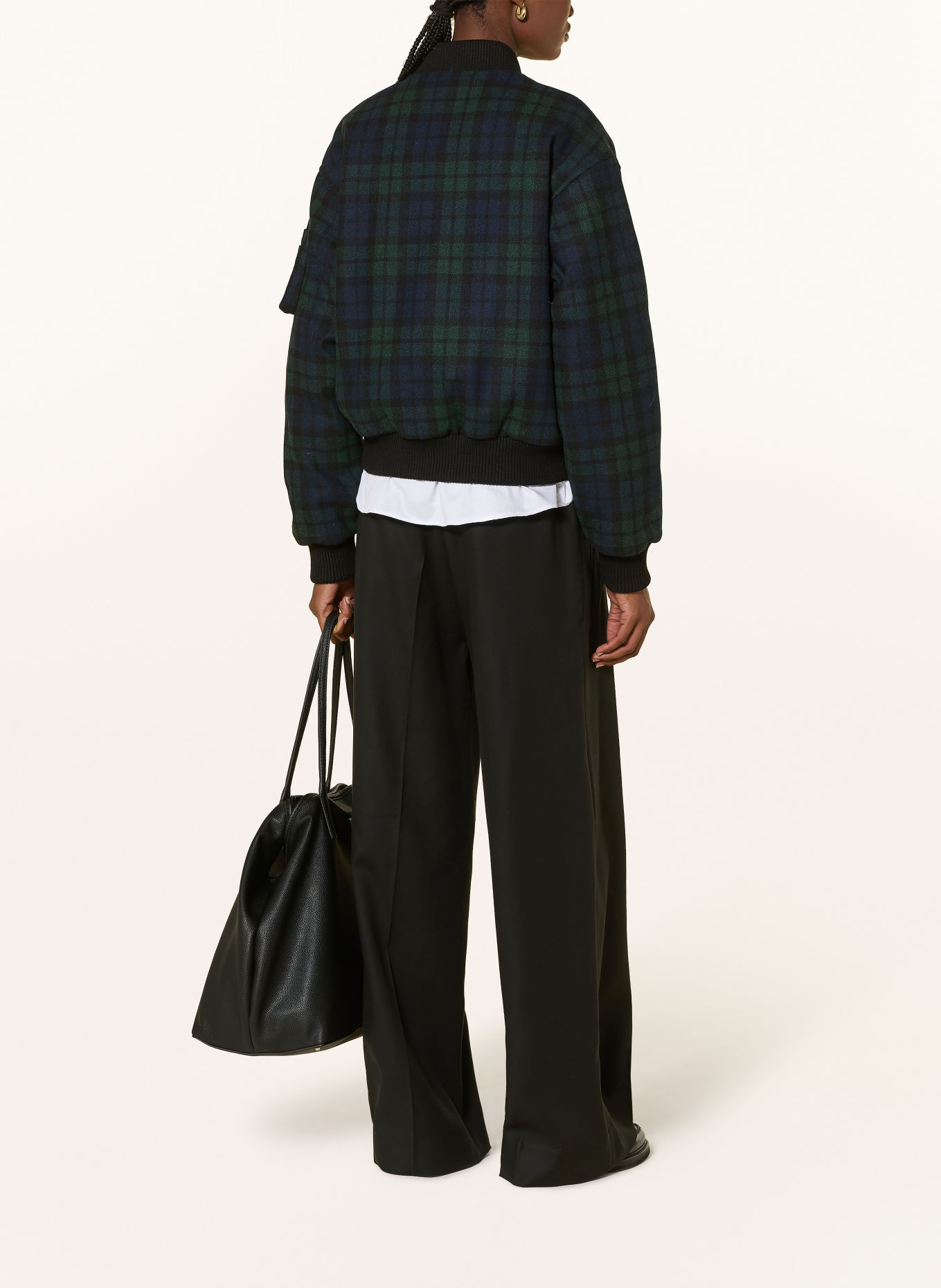 BOMBERS ORIGINAL Blouson: DUNKELBLAU / DUNKELGRÜN / SCHWARZ