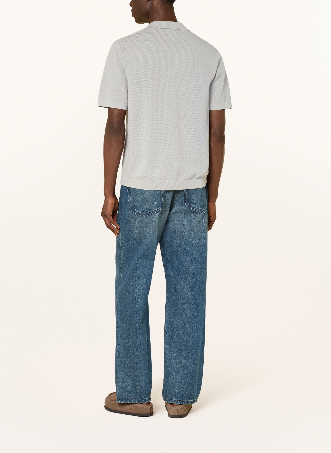 ARKET Strick-Poloshirt: MINT
