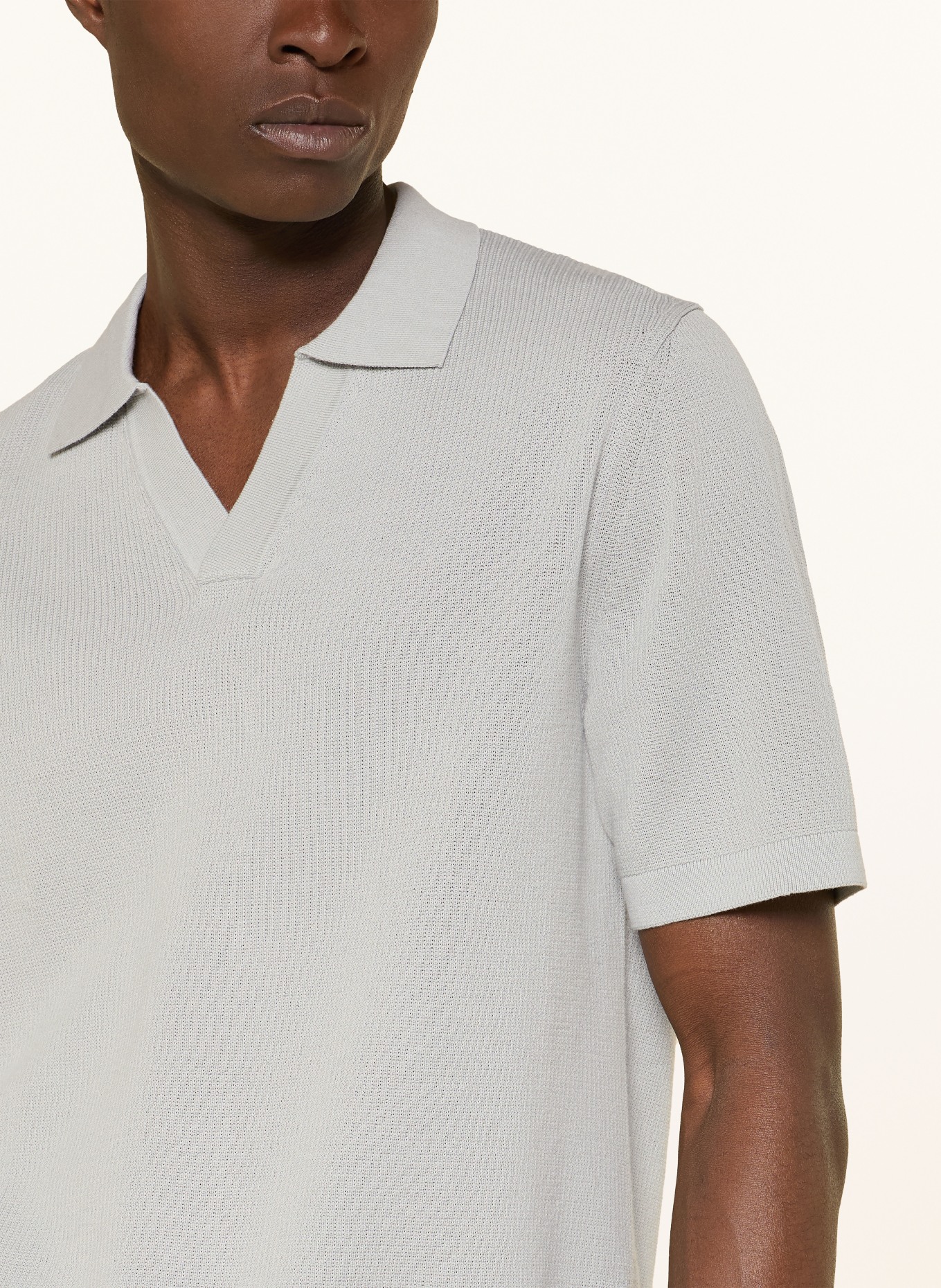 ARKET Strick-Poloshirt: MINT