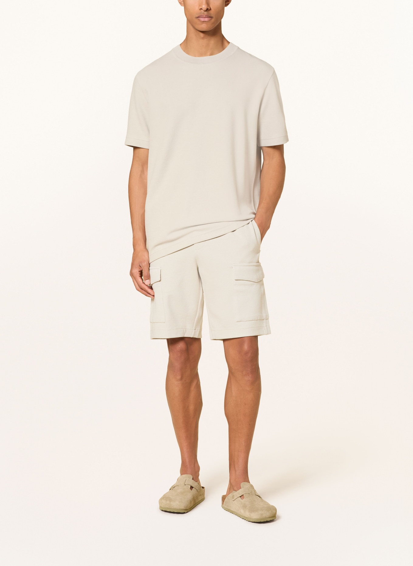 Marc O'Polo Kámošské kraťasy Regular Fit: SVĚTLE ŠEDÁ