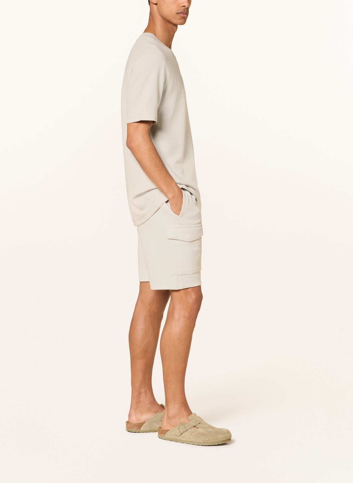 Marc O'Polo Kámošské kraťasy Regular Fit: SVĚTLE ŠEDÁ