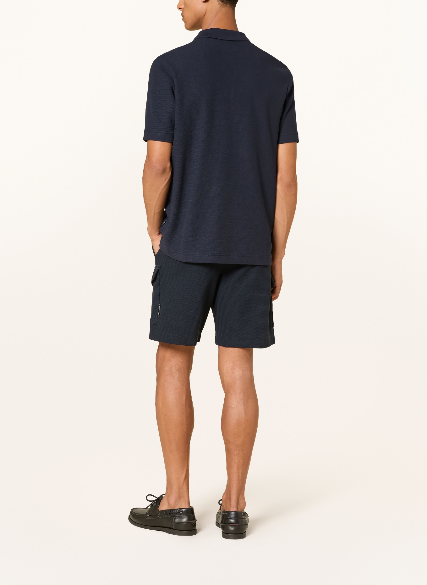Marc O'Polo Kámošské kraťasy Regular Fit: TMAVĚ MODRÁ