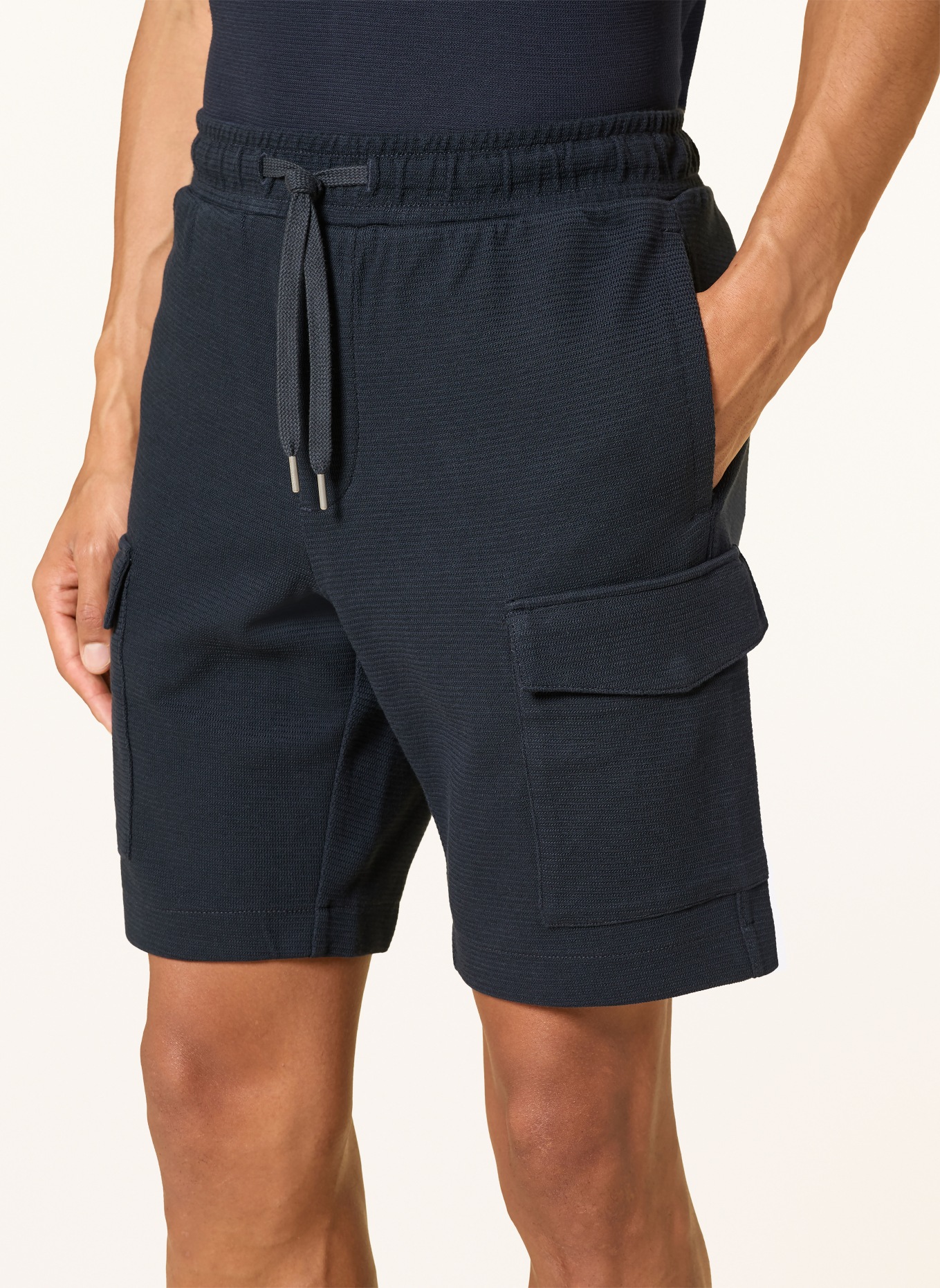 Marc O'Polo Kámošské kraťasy Regular Fit: TMAVĚ MODRÁ