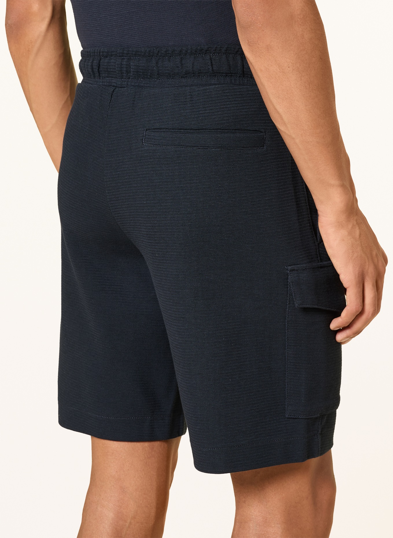Marc O'Polo Kámošské kraťasy Regular Fit: TMAVĚ MODRÁ