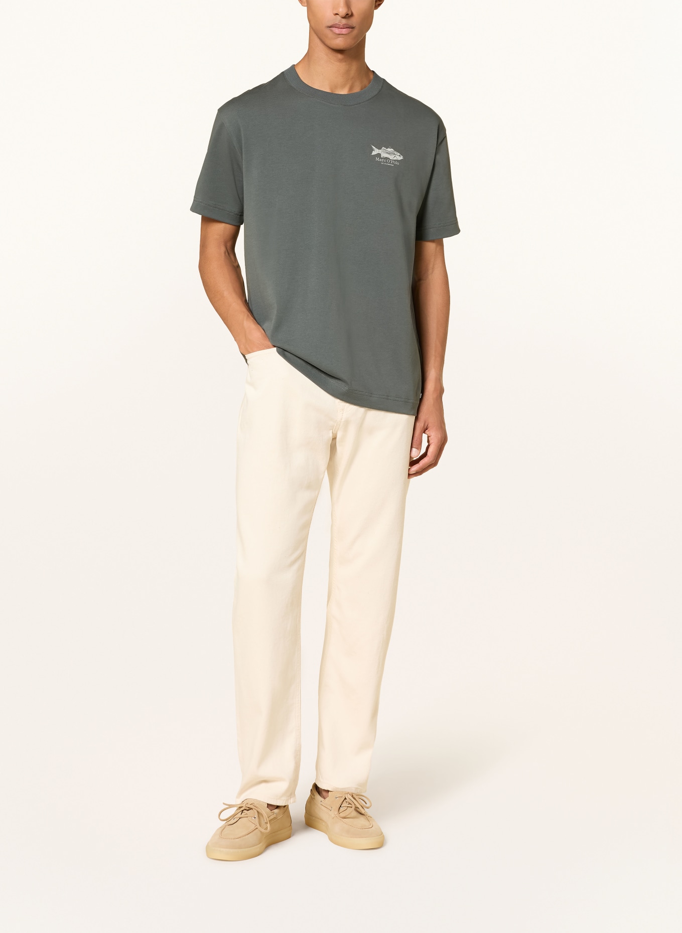 Marc O'Polo T-shirt: MØRKEGRØN