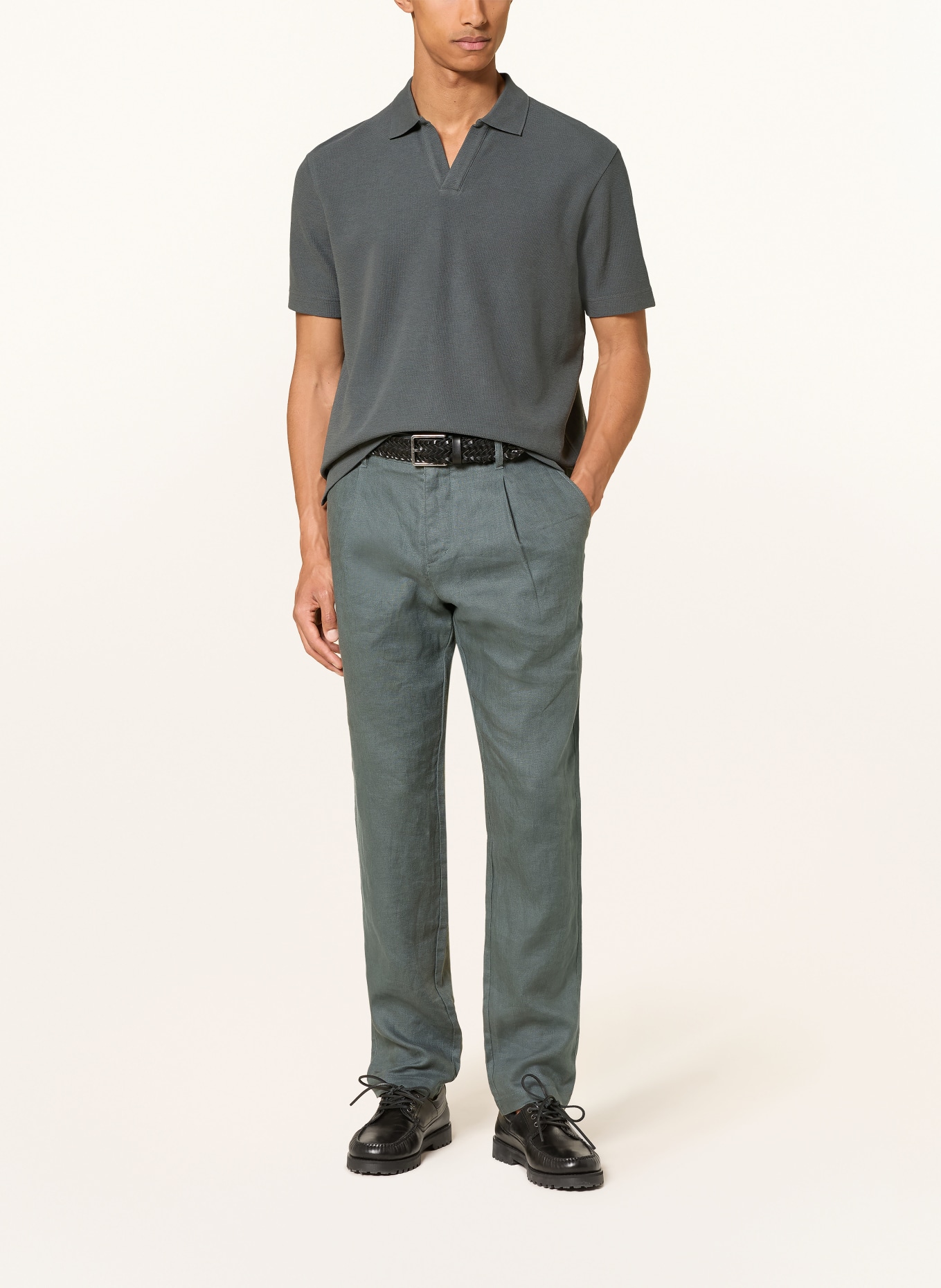 Marc O'Polo Jersey Polo Shirt, Regular Fit: DARK GREEN