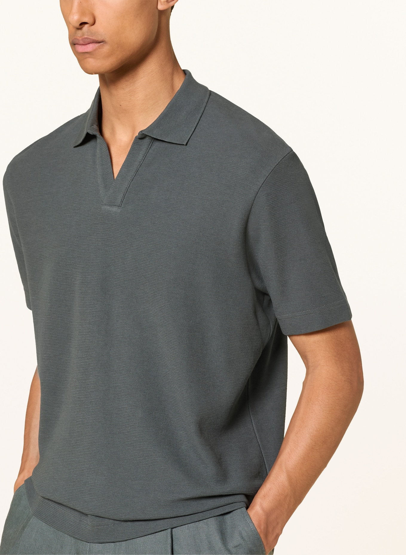 Marc O'Polo Jersey Polo Shirt, Regular Fit: DARK GREEN