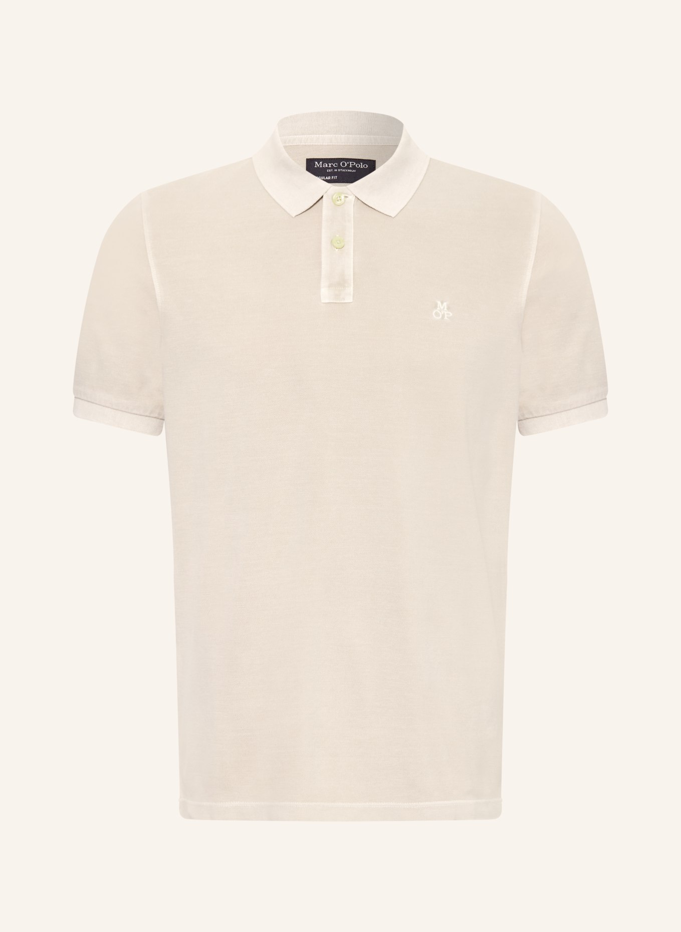 Marc O'Polo Piqué-polotröja Regular Fit: LJUSGRÅ