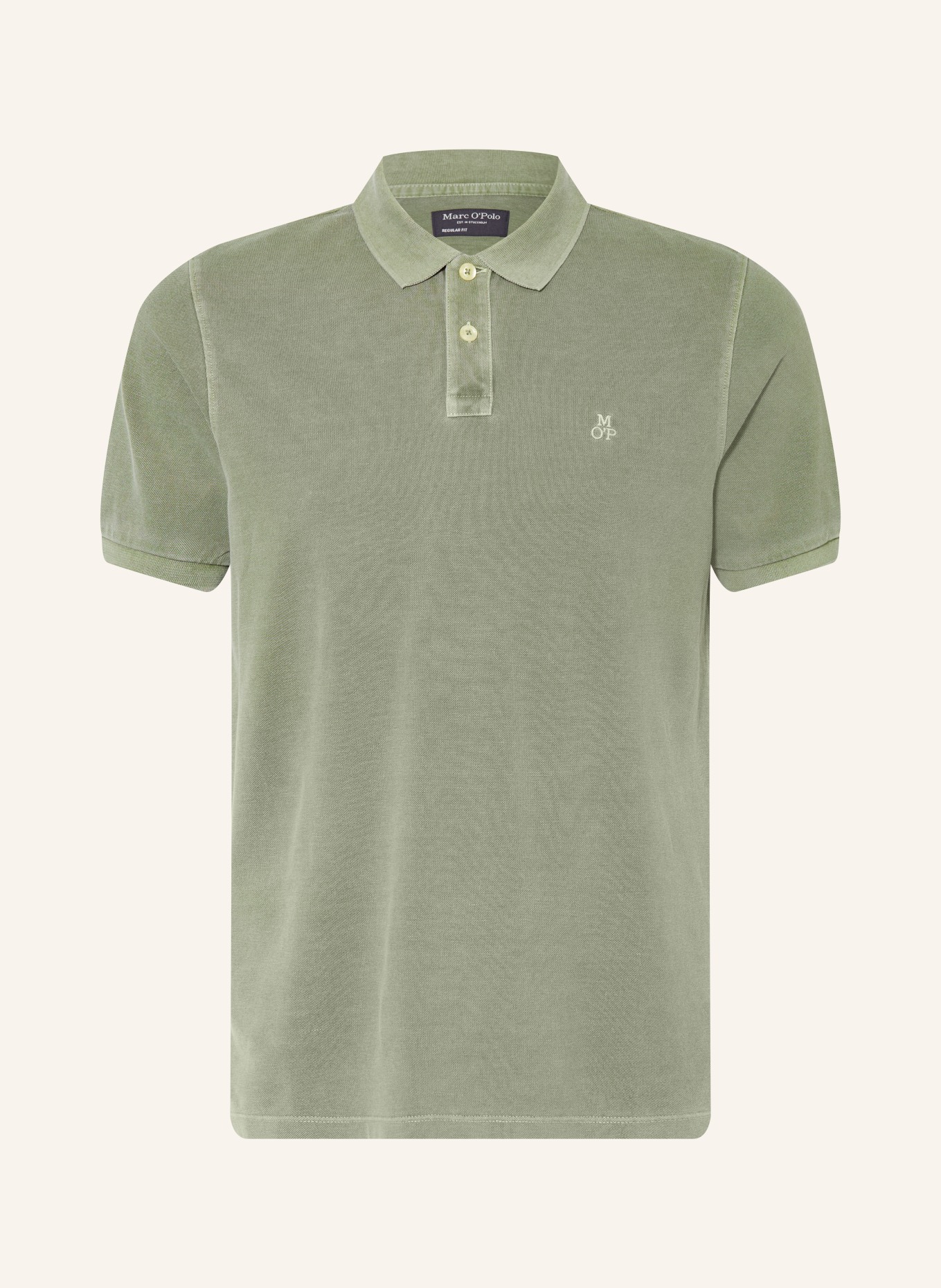 Marc O'Polo Piqué-polotröja Regular Fit: OLIVGRÖN