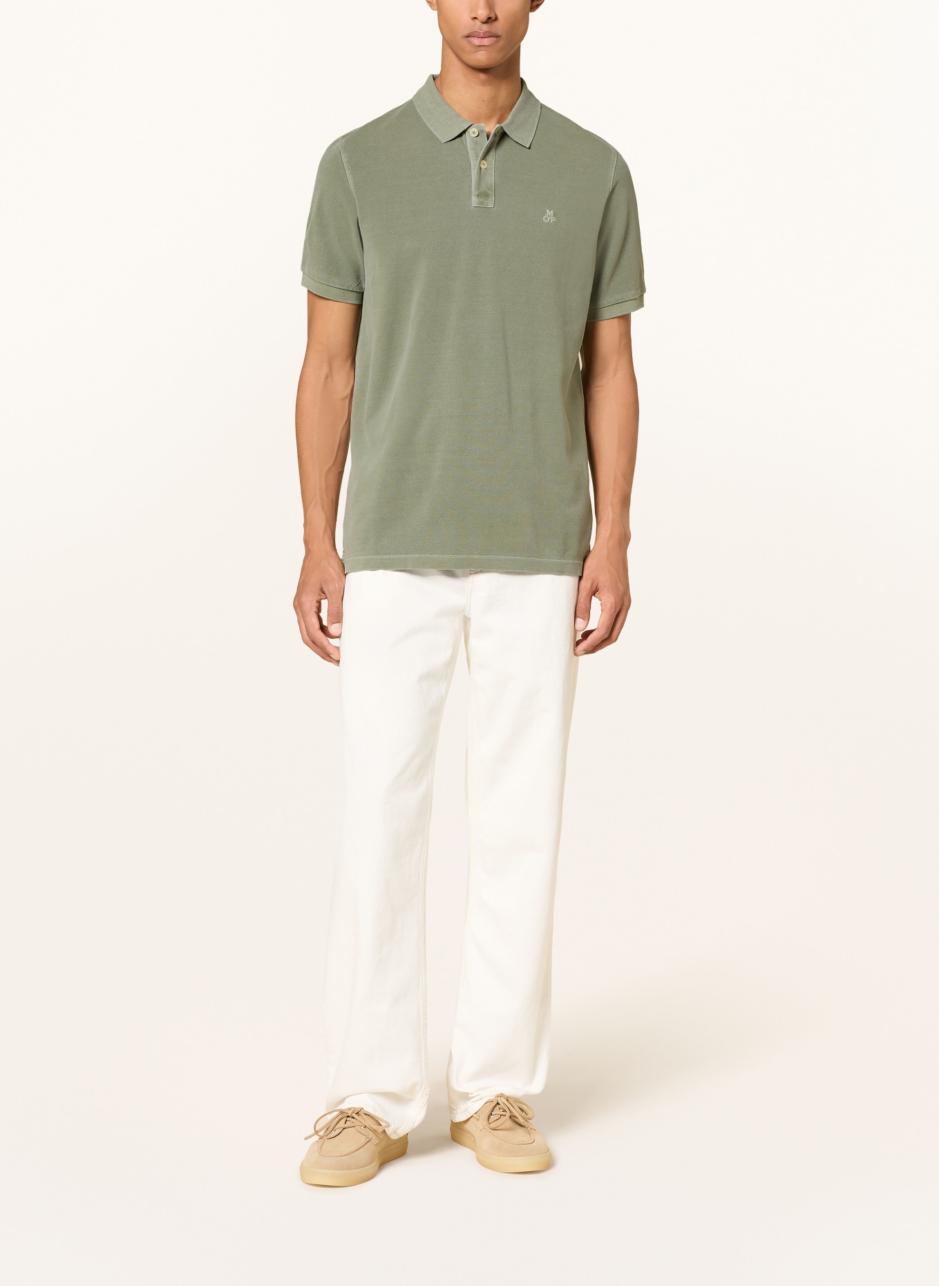 Marc O'Polo Piqué-polotröja Regular Fit: OLIVGRÖN