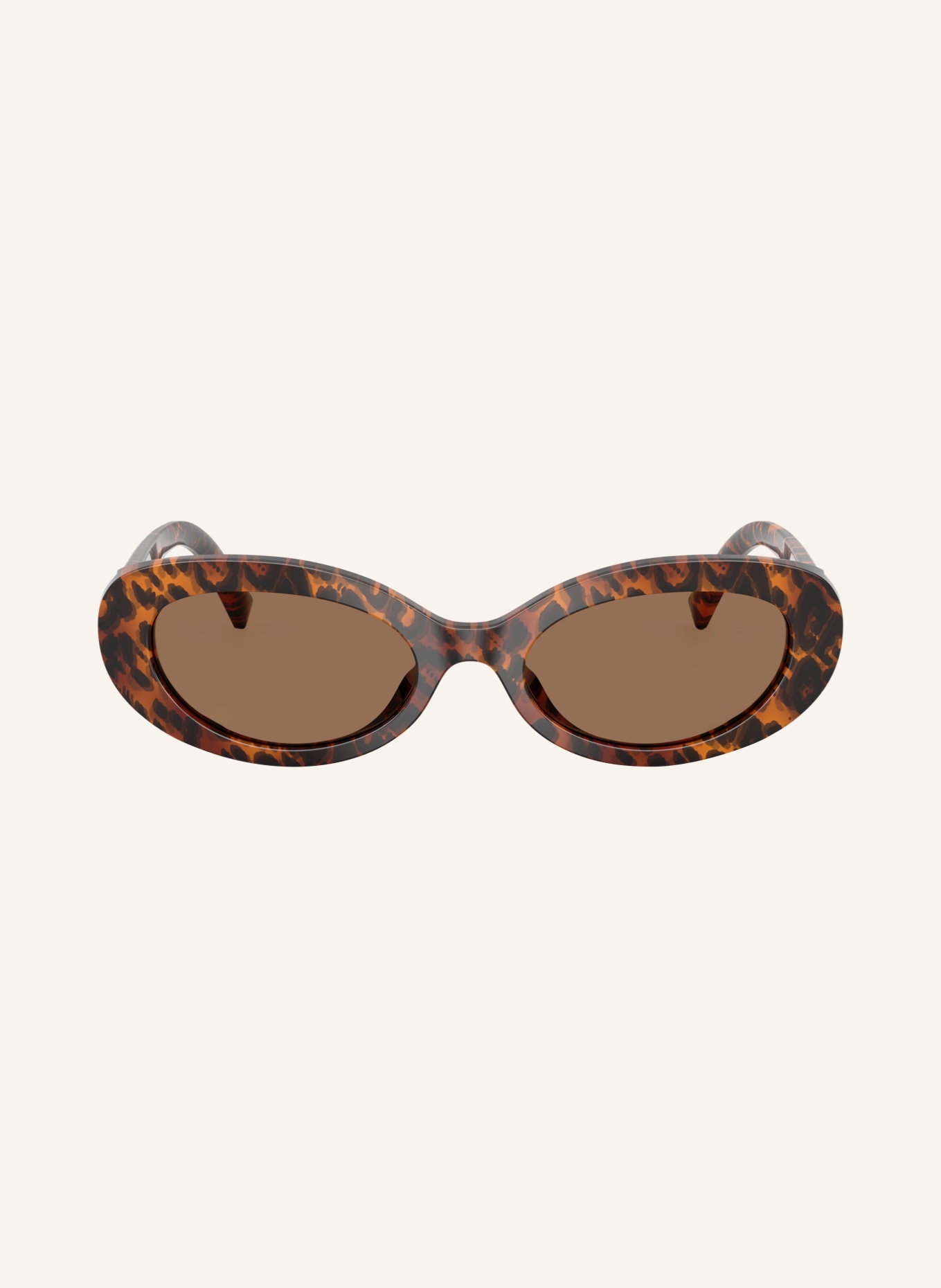 DOLCE & GABBANA Solbriller DG4537: Leo Transparent/Mørkebrun