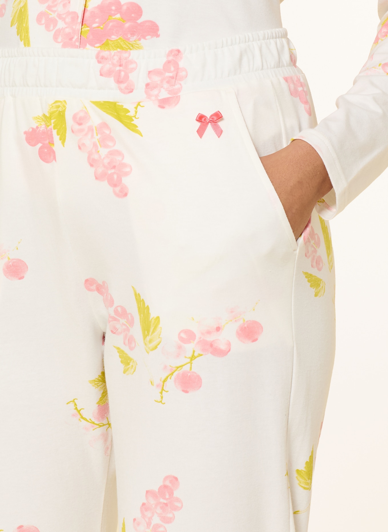 SHORT STORIES Pantalon de pyjama: BLANC / SAUMON / VERT CLAIR