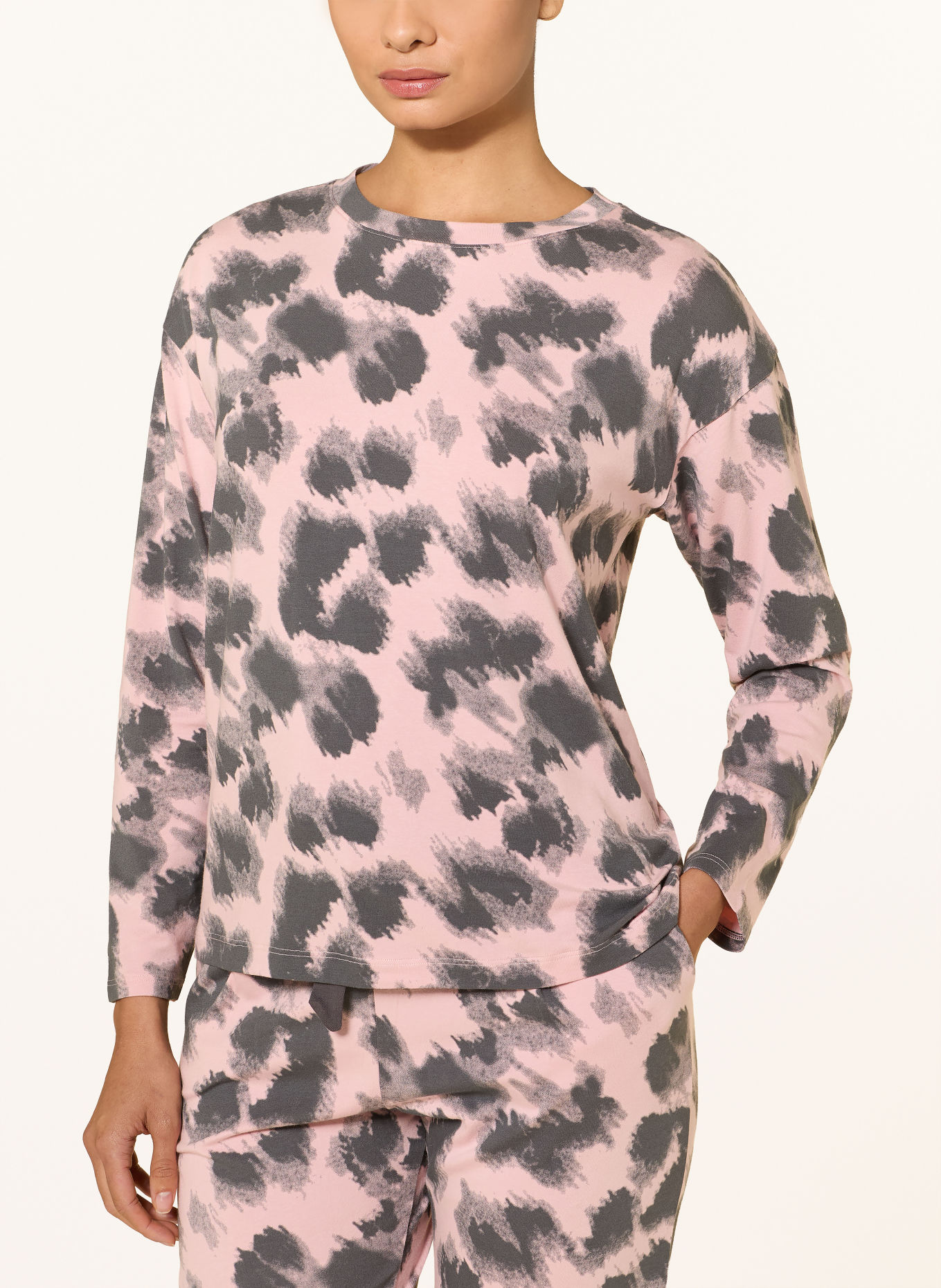 SHORT STORIES Sleep shirt: DARK GRAY / PINK