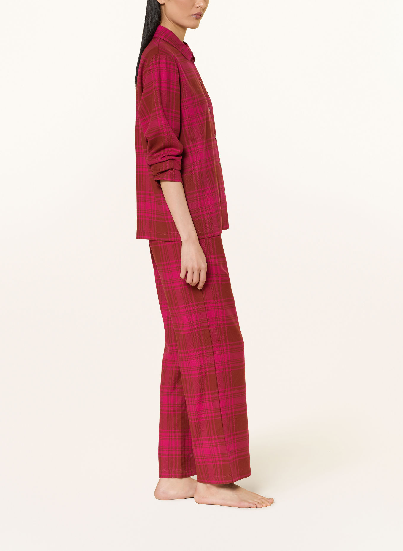 SHORT STORIES Flanell pajama pants: FUCHSIA / DARK RED