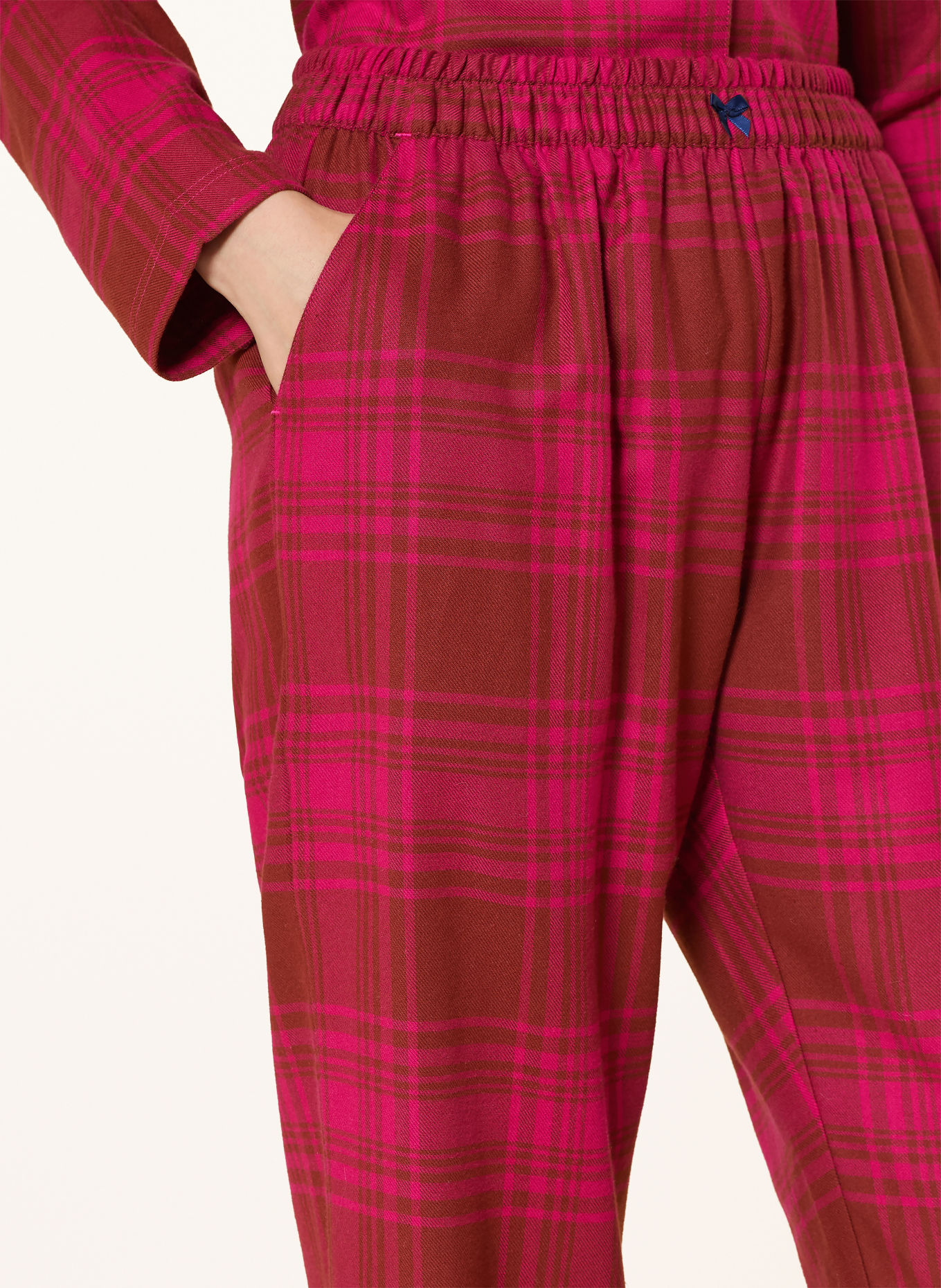 SHORT STORIES Flanell pajama pants: FUCHSIA / DARK RED