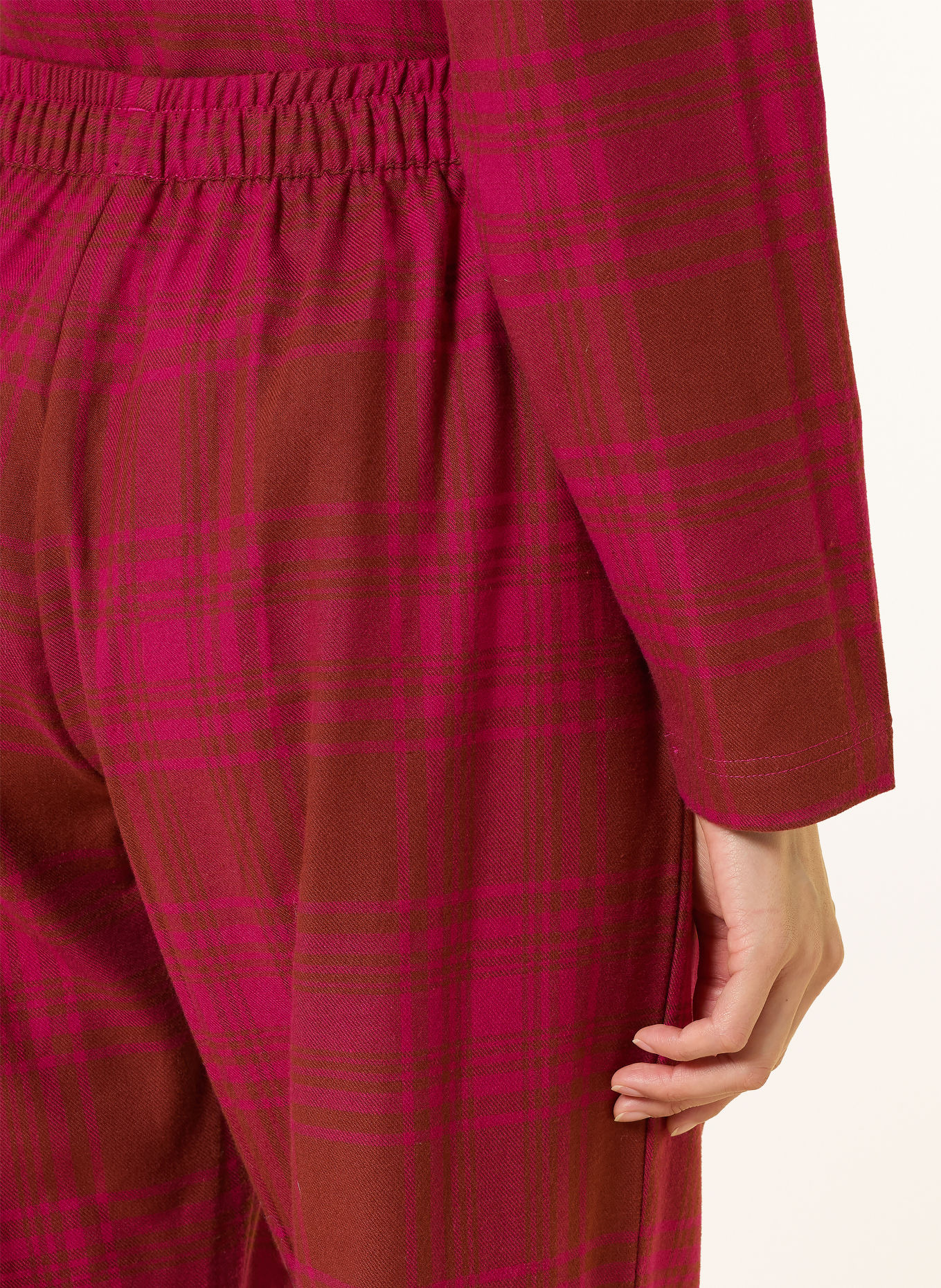 SHORT STORIES Flanell pajama pants: FUCHSIA / DARK RED