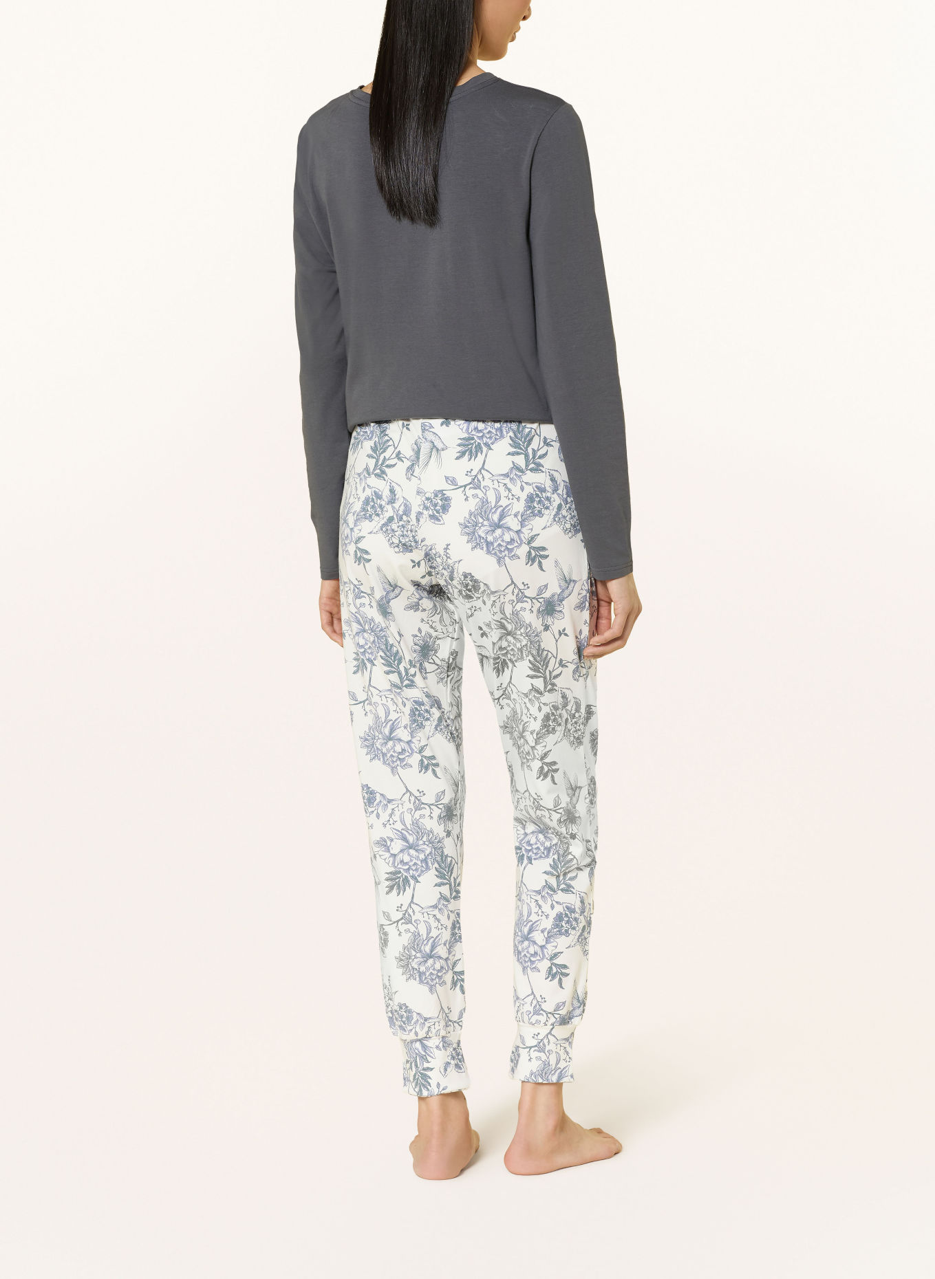 SHORT STORIES Sleep pants: WHITE / BLUE GRAY