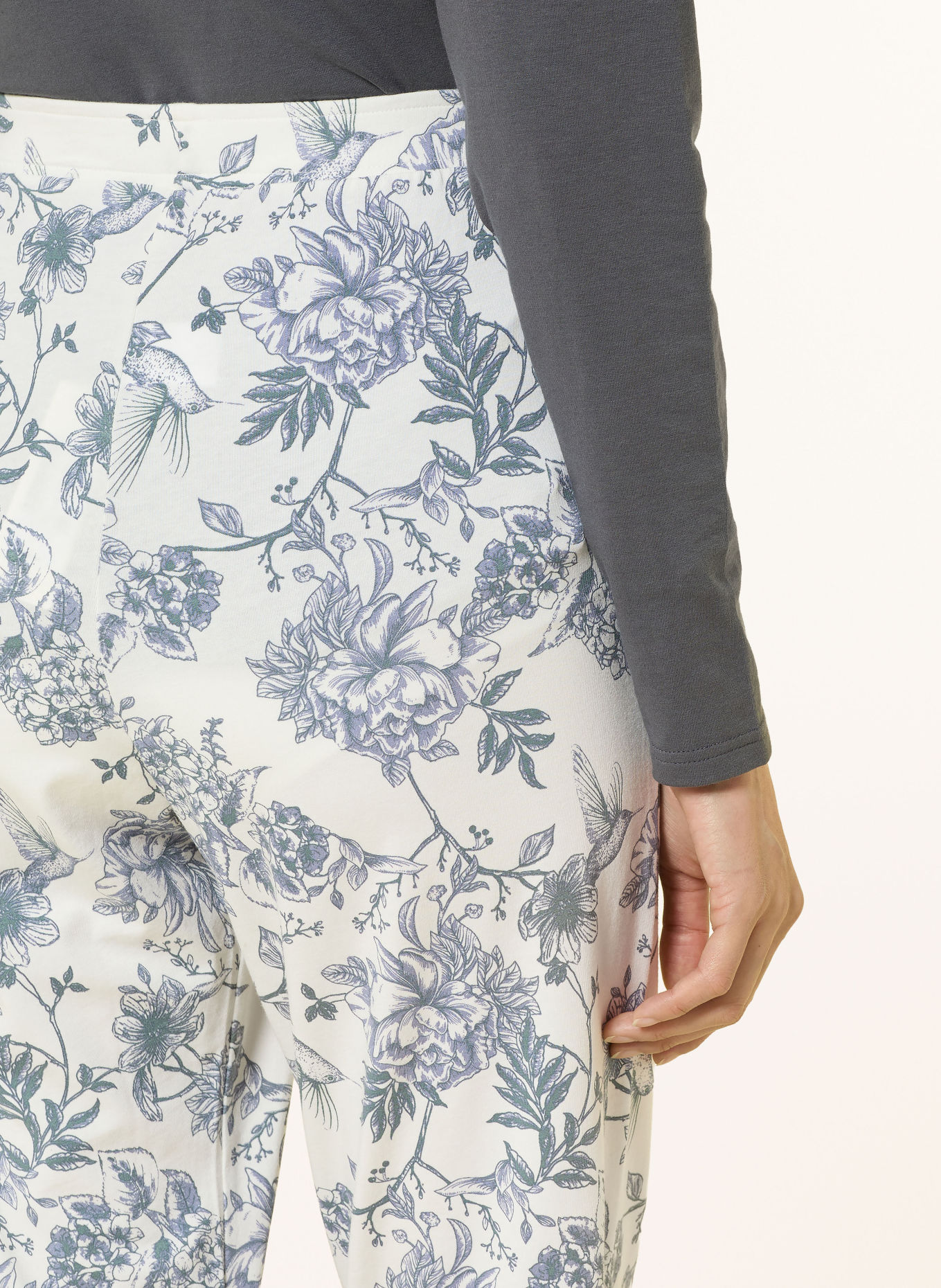 SHORT STORIES Sleep pants: WHITE / BLUE GRAY