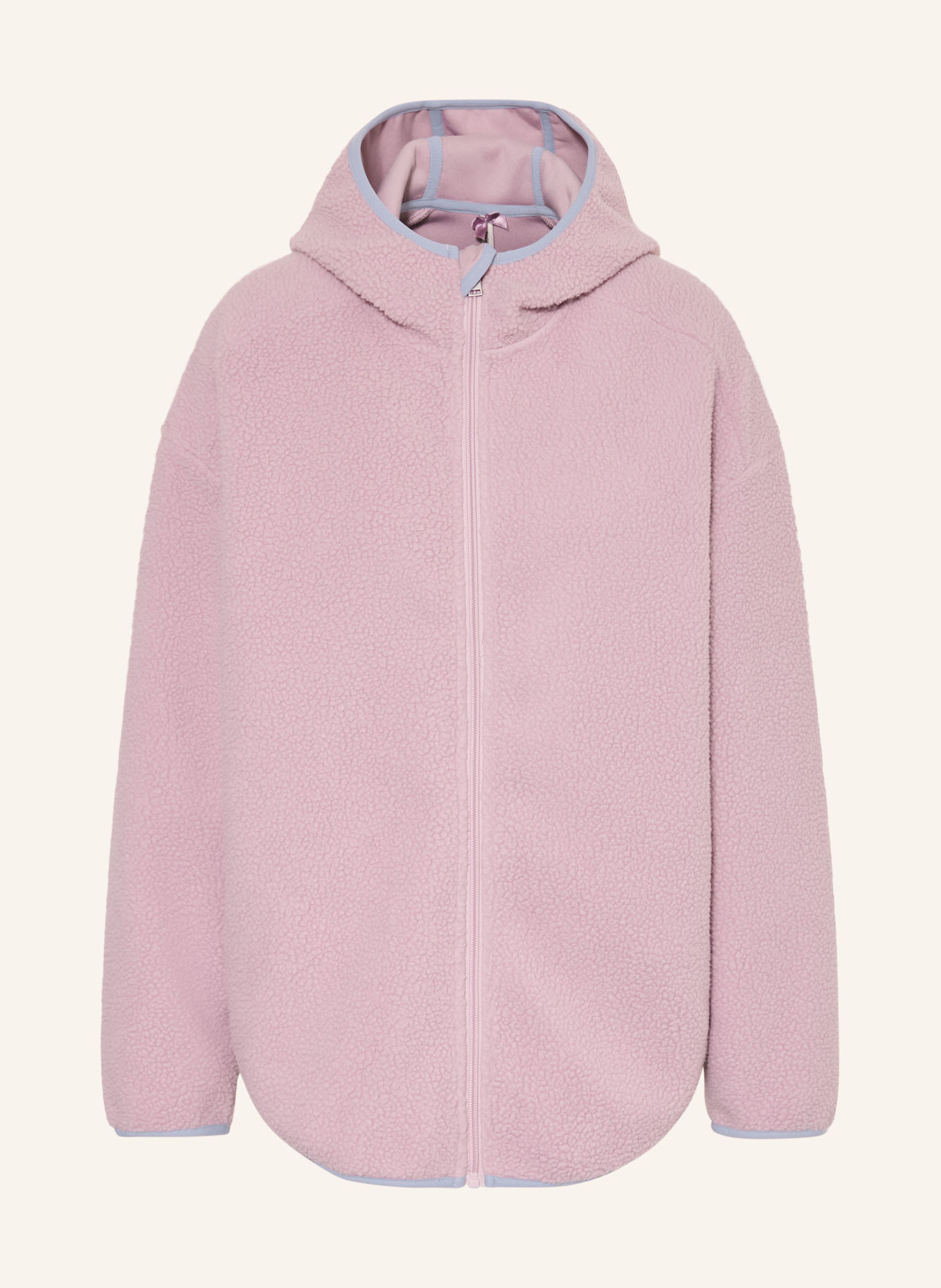 SHORT STORIES Teddy fur lounge jacket: ROSE
