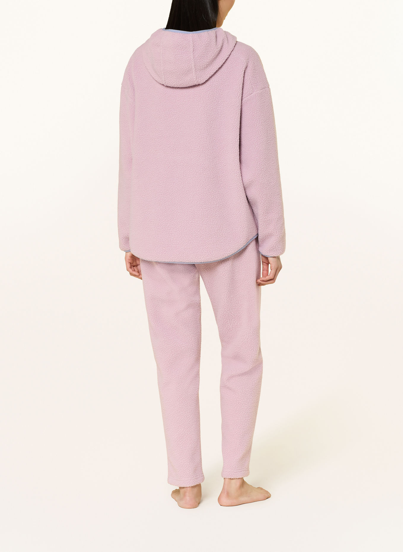 SHORT STORIES Teddy fur lounge jacket: ROSE