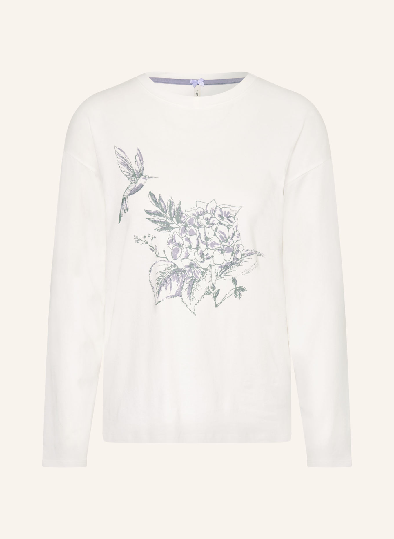 SHORT STORIES Sleep shirt: WHITE / LIGHT PURPLE / GREEN