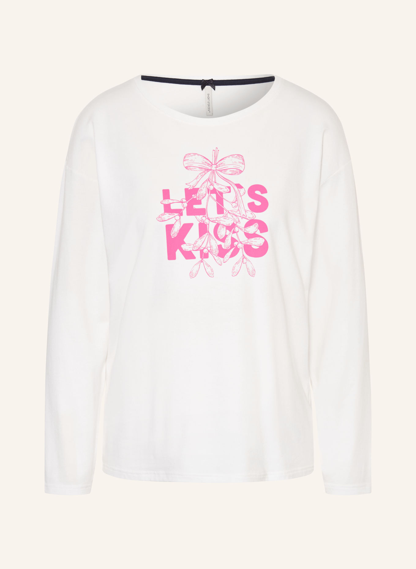 SHORT STORIES Sleep shirt: WHITE / PINK