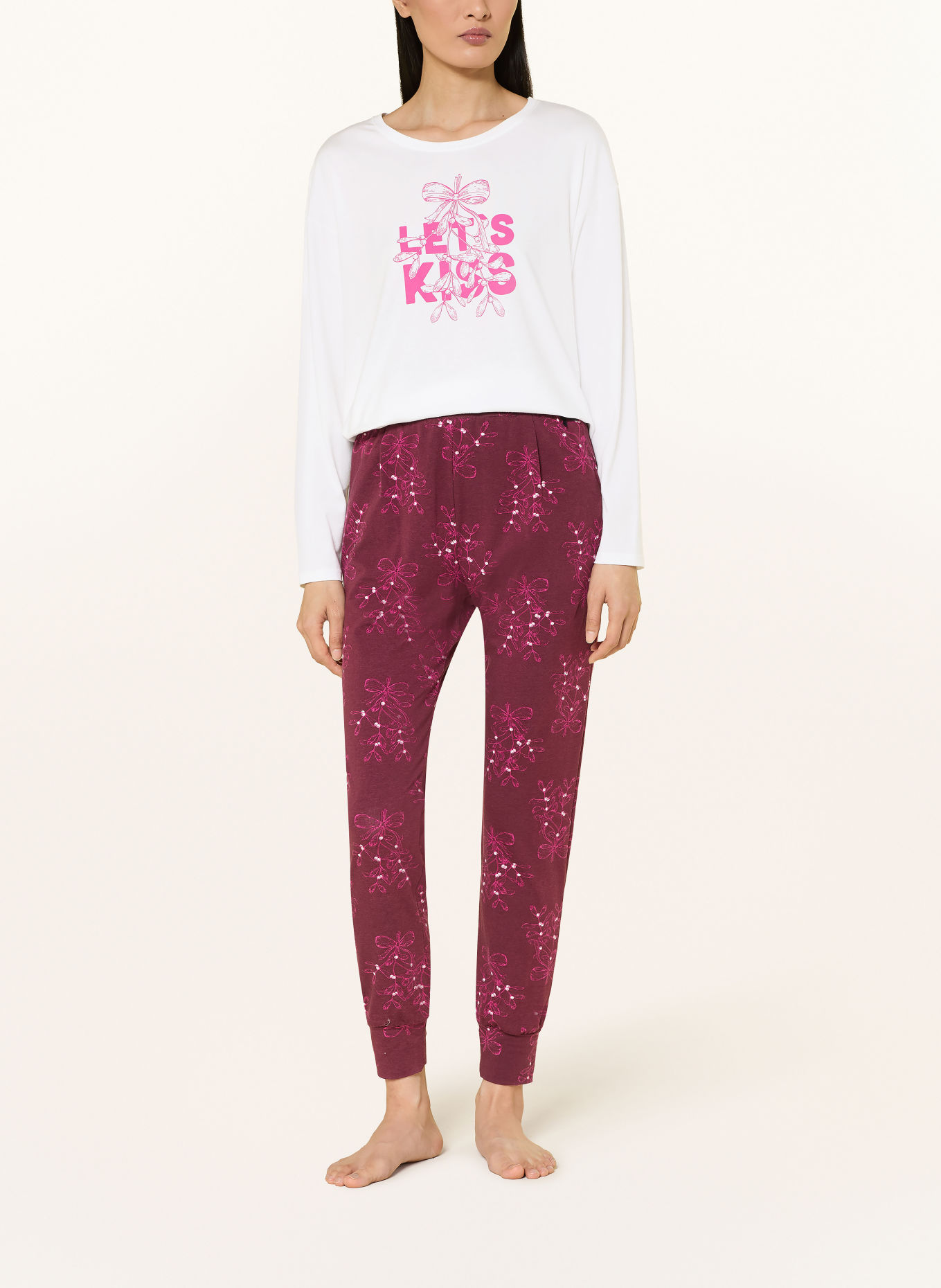 SHORT STORIES Sleep shirt: WHITE / PINK