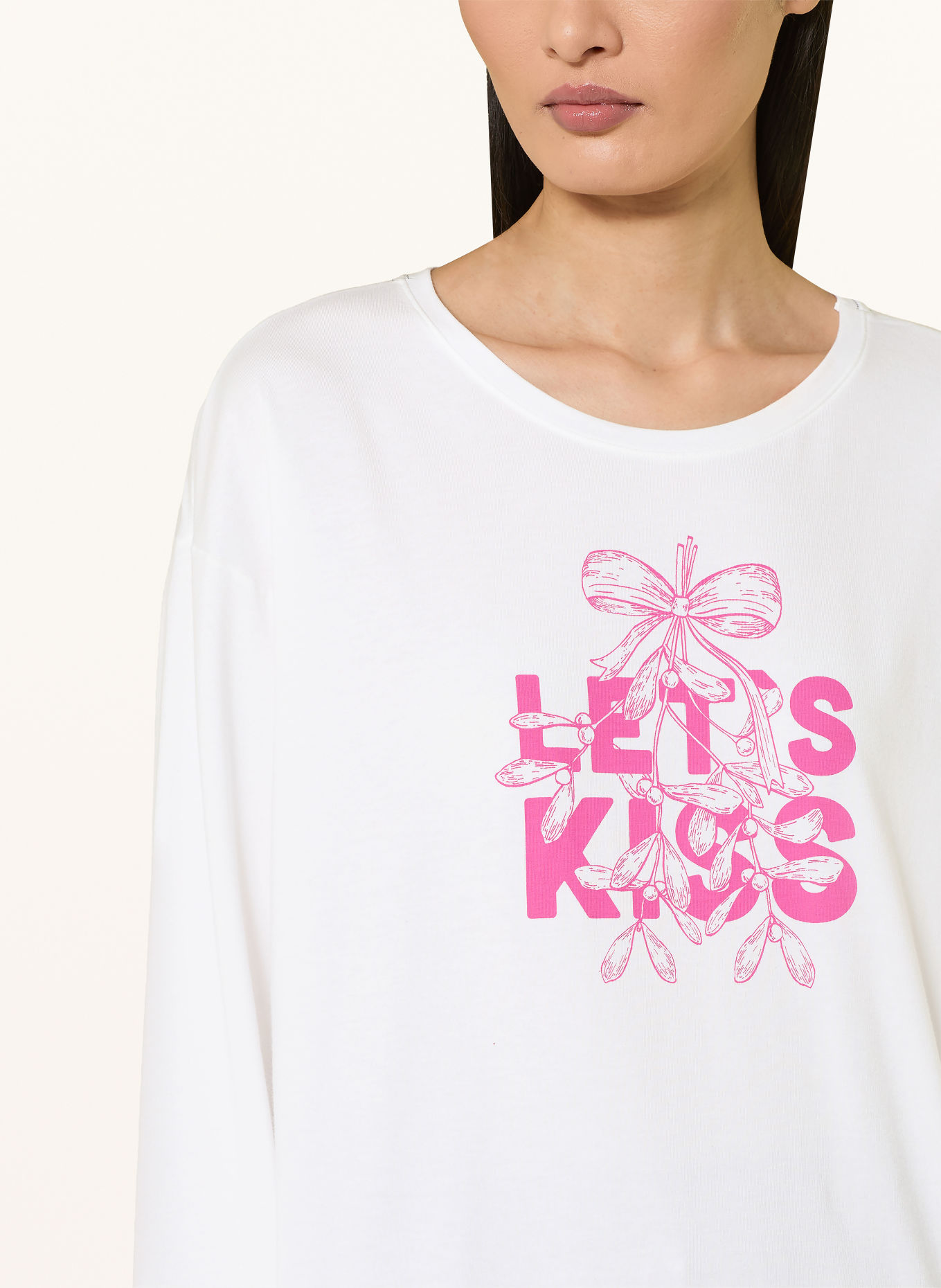 SHORT STORIES Sleep shirt: WHITE / PINK