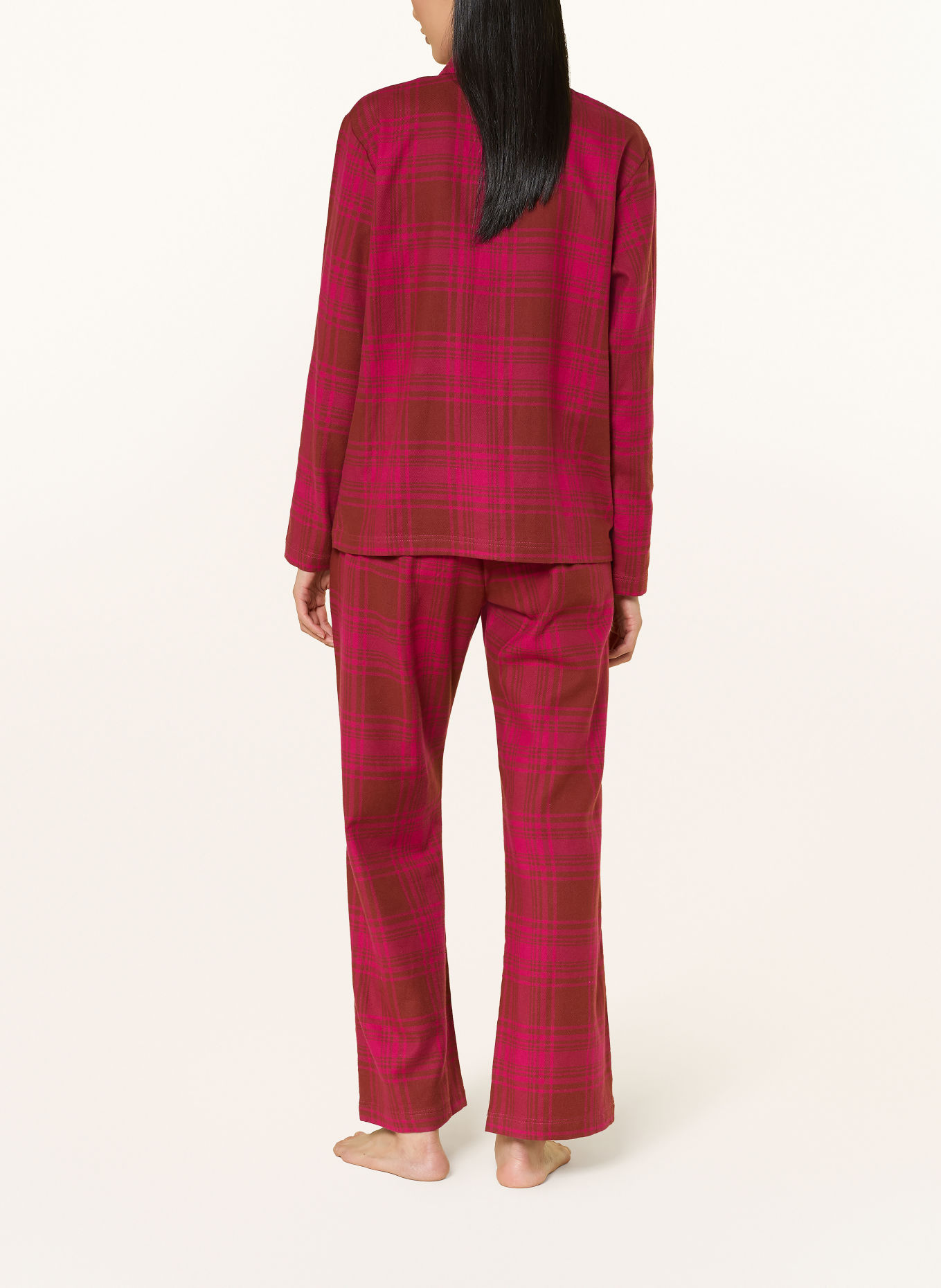 SHORT STORIES Flanell nightgown: FUCHSIA / DARK RED