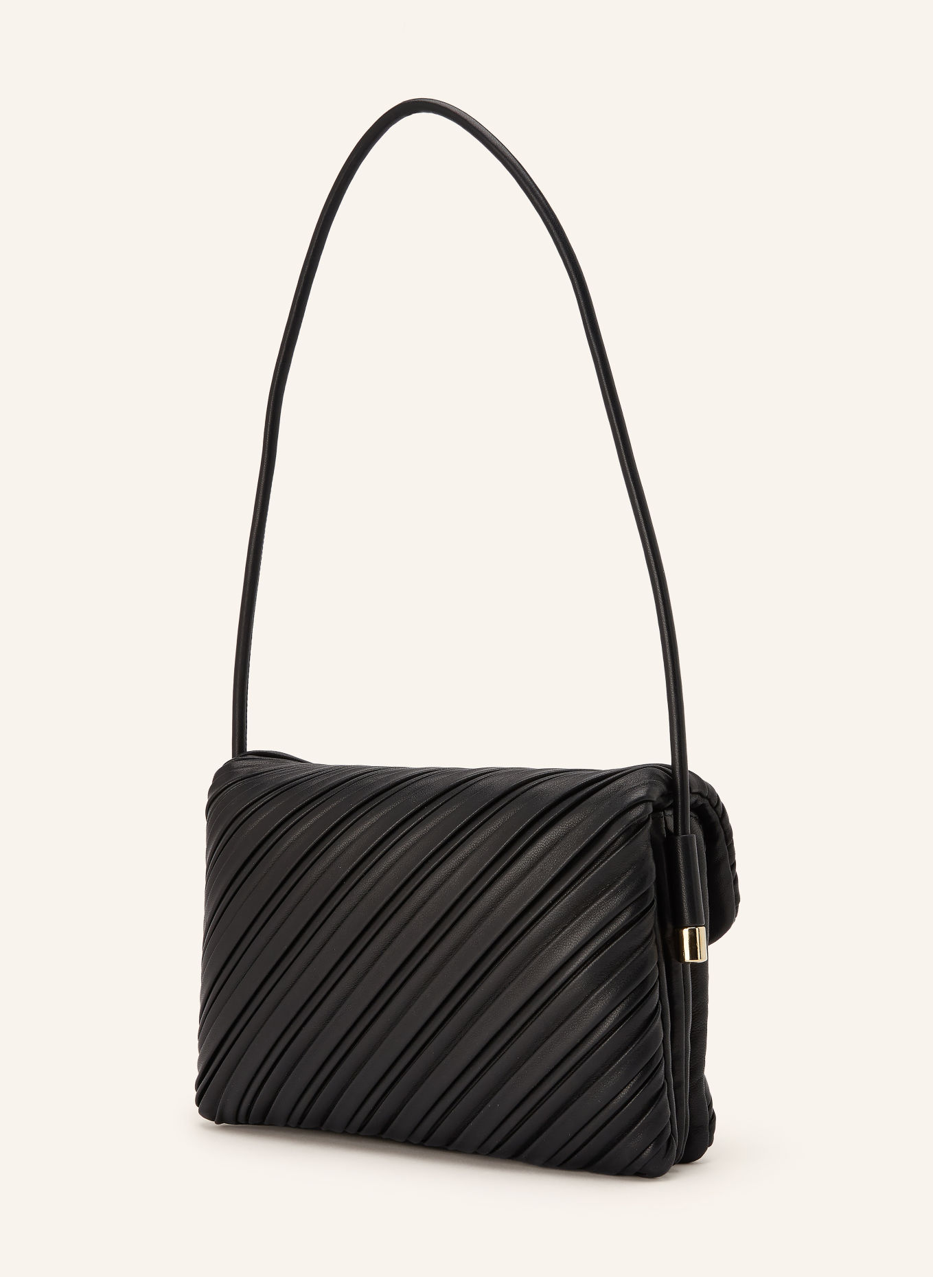 VICTORIA BECKHAM DORIAN Shoulder Bag: BLACK / GOLD