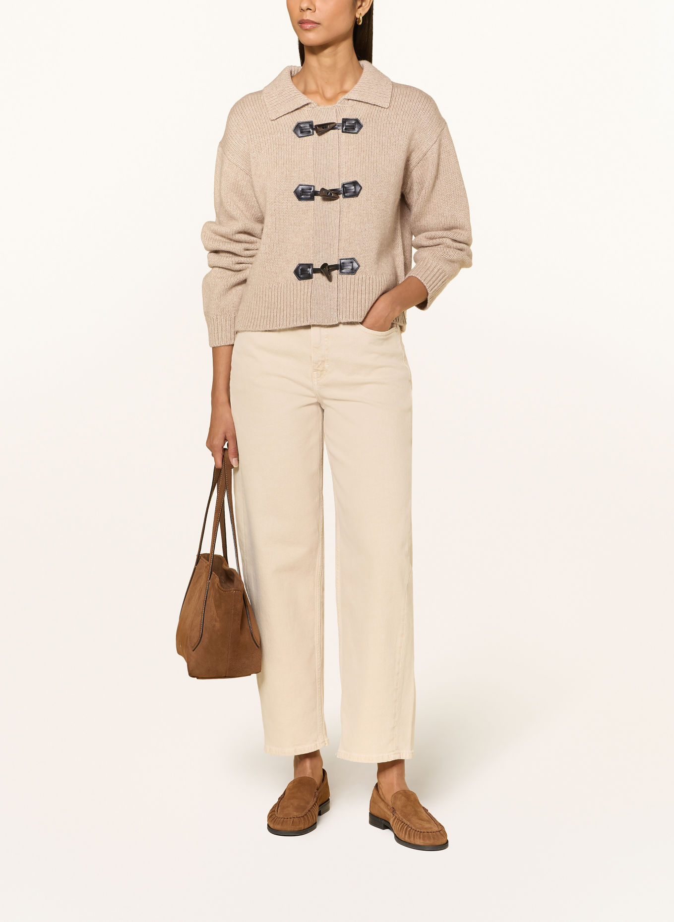 darling harbour Cardigan: BEIGE MELANGE