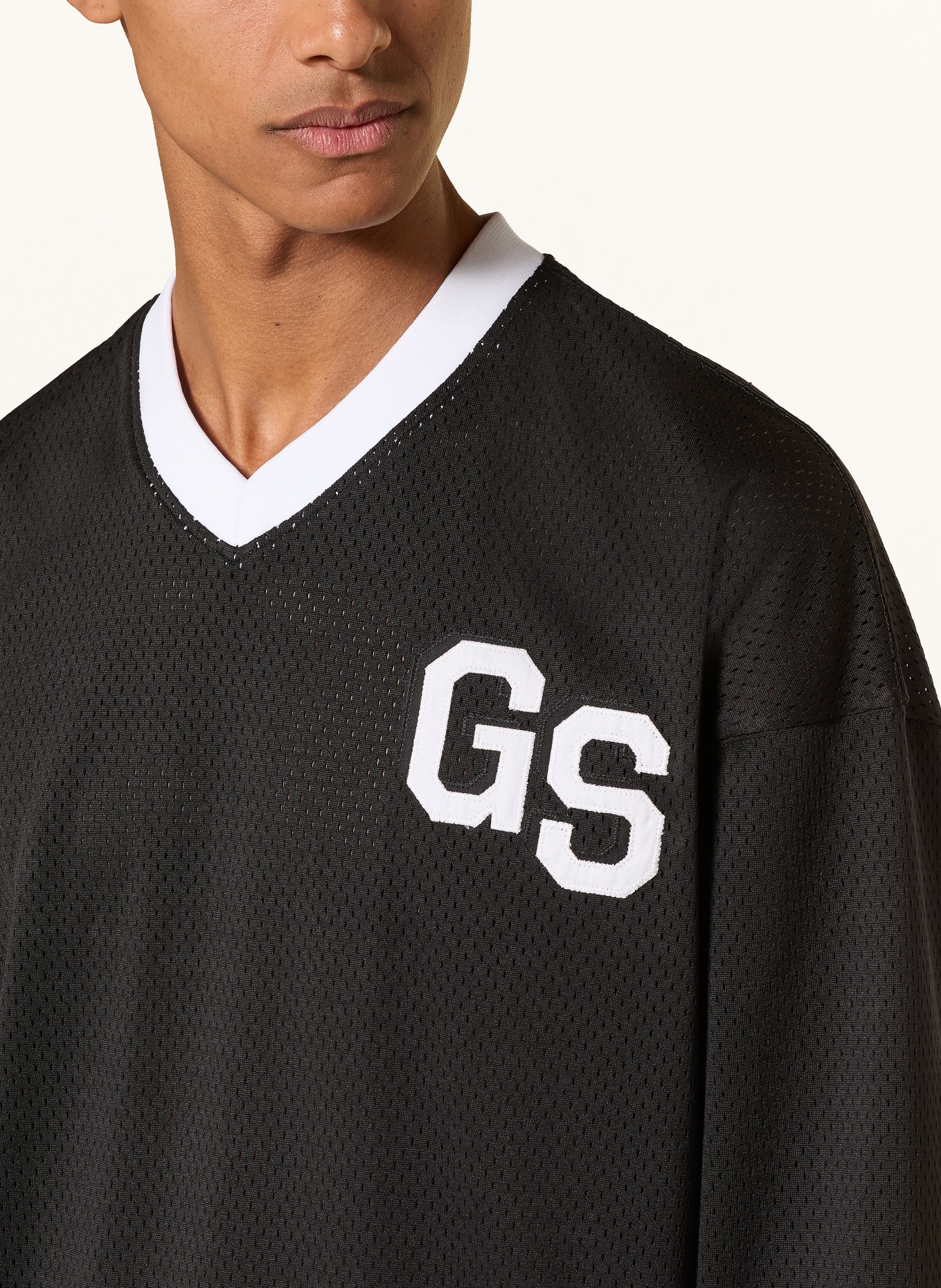 GYMSHARK T-shirt à manches longues: NOIR / BLANC